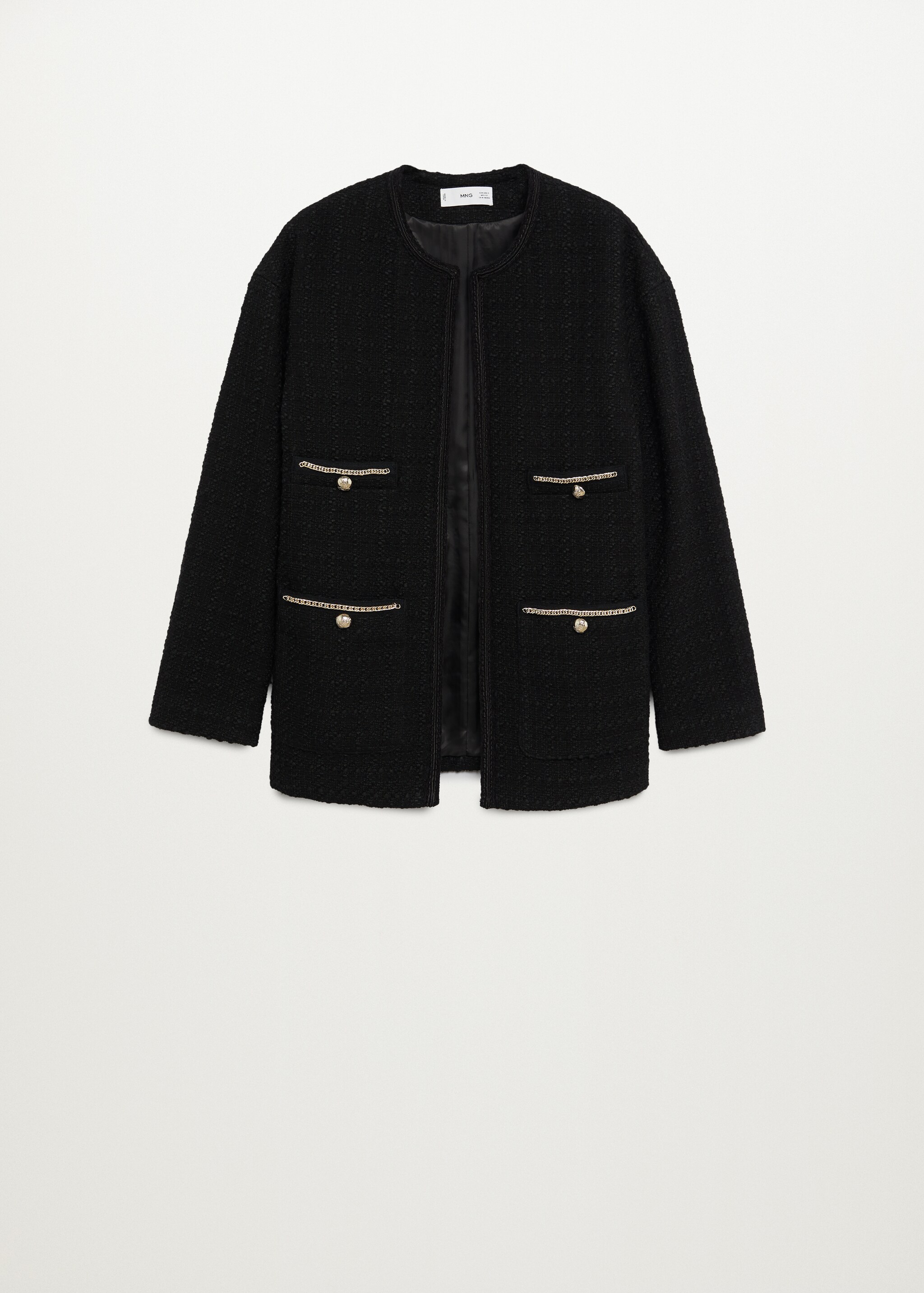 Tweed jacket with pockets - Article without model
