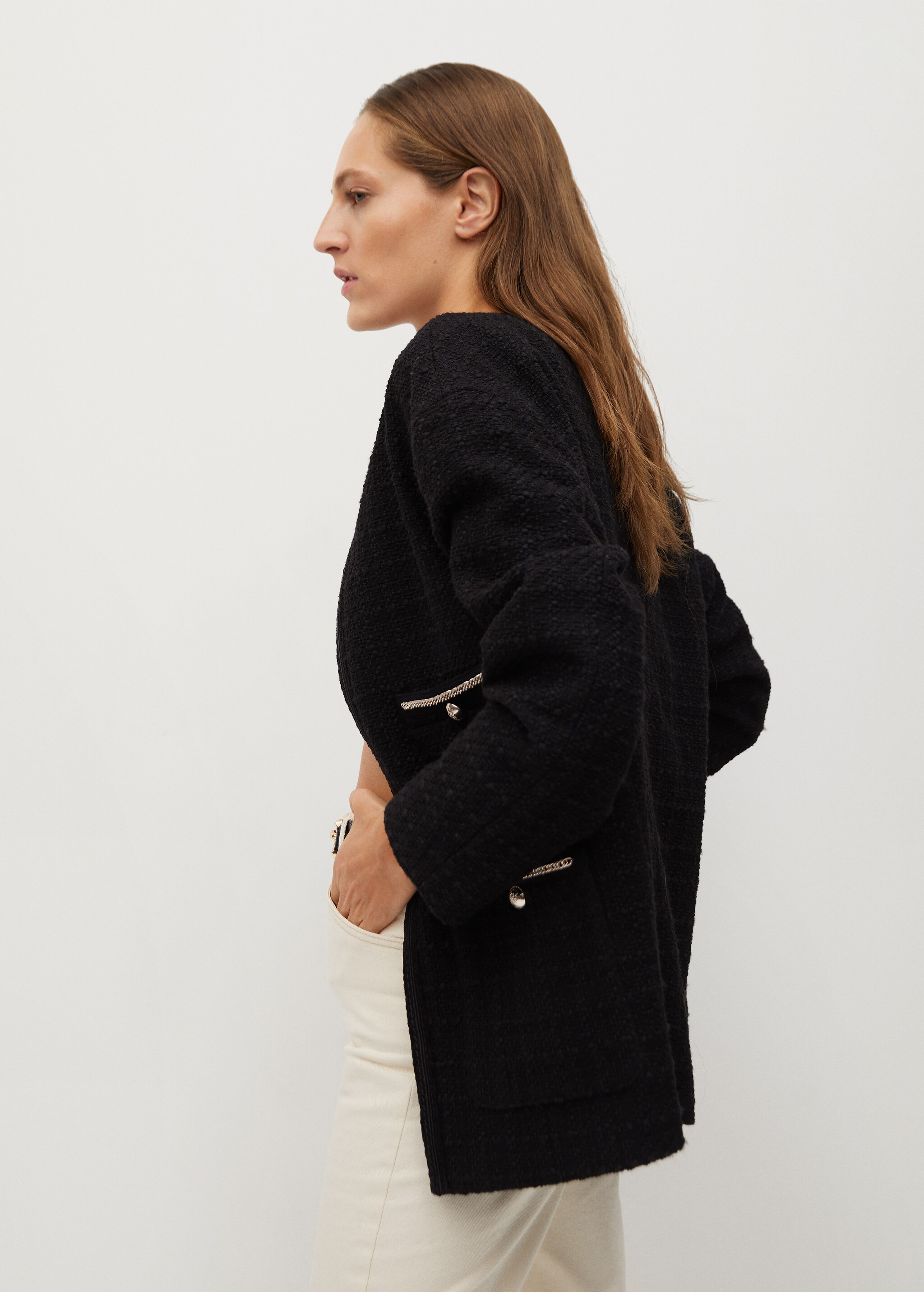 Tweed jacket with pockets - Details of the article 3