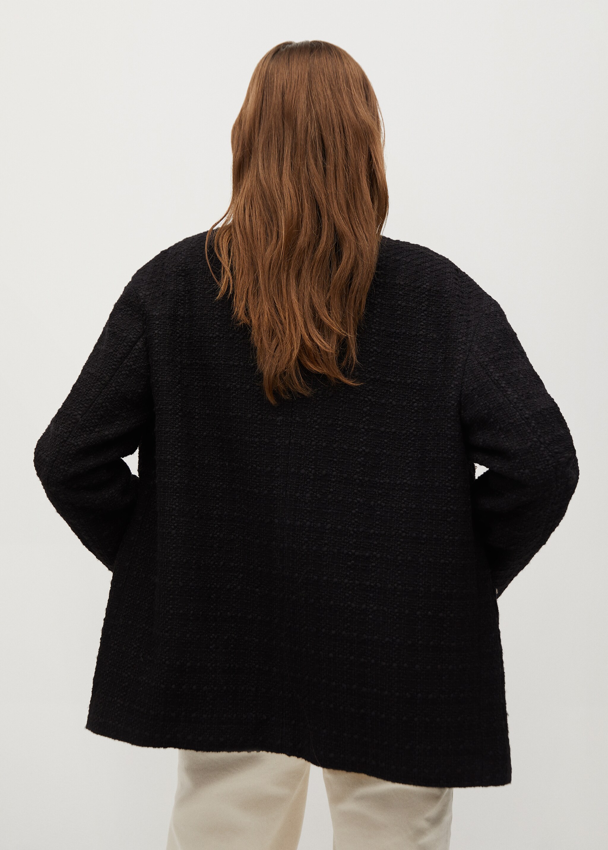 Tweed jacket with pockets - Reverse of the article