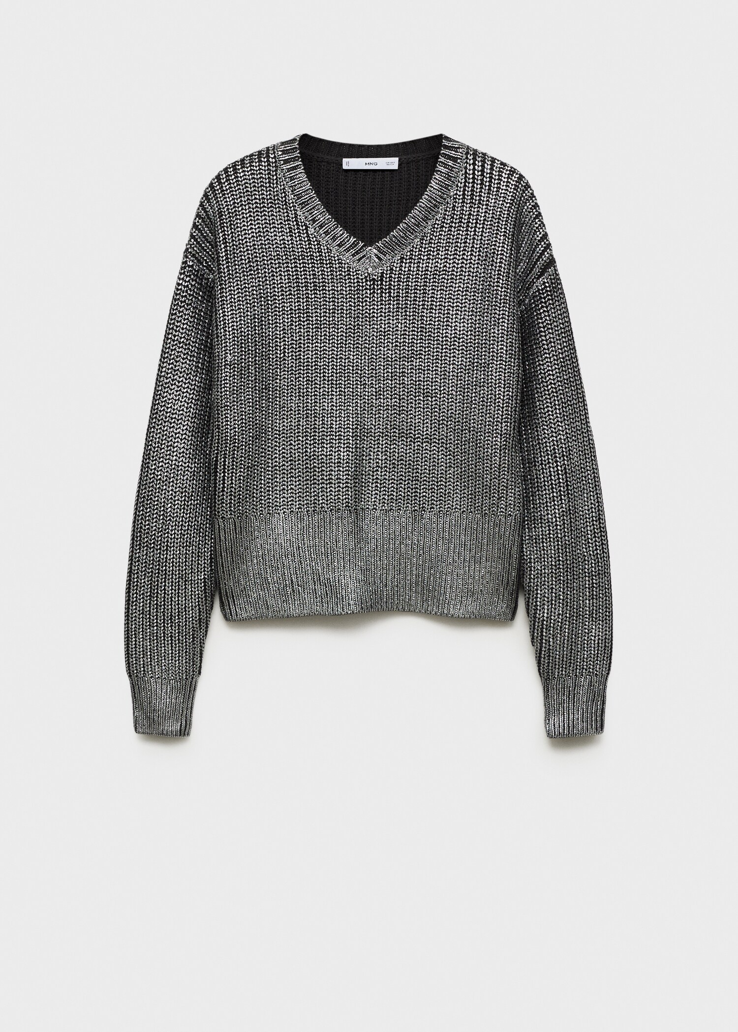 V-neck foil sweater - Article without model