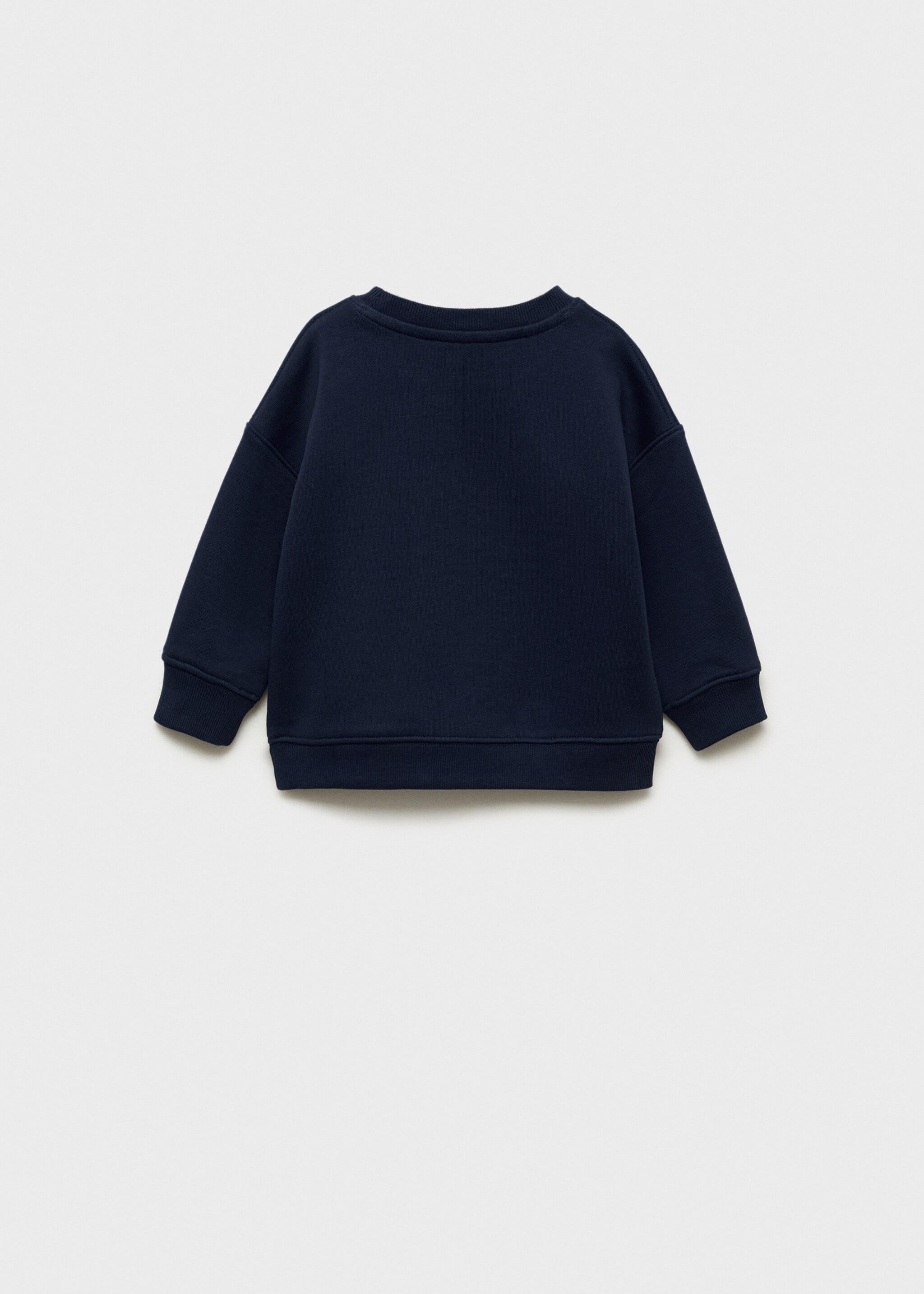 Christmas-print sweatshirt - Reverse of the article, Dark Navy. Ref: 77029408-00.