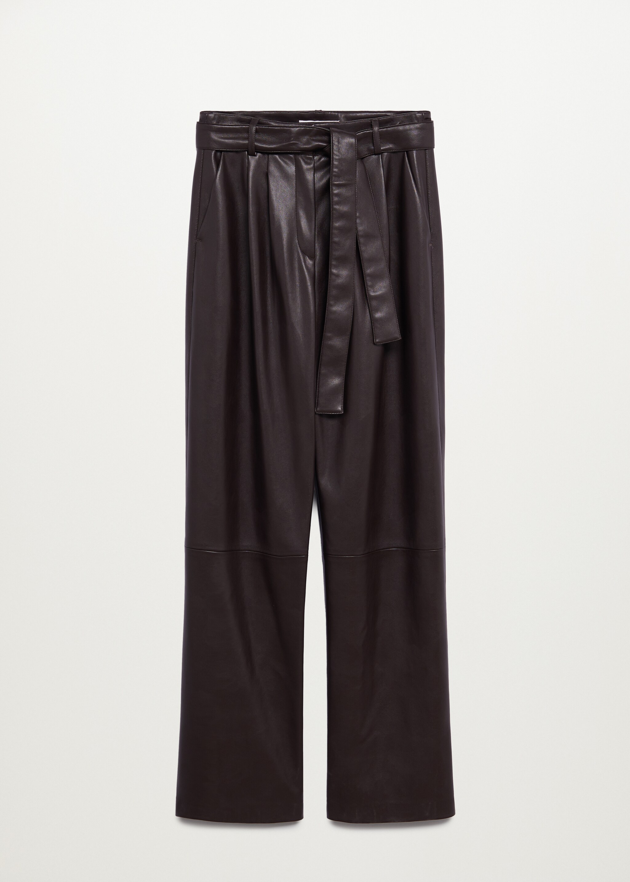 Pantalón recto efecto piel - Artículo sin modelo