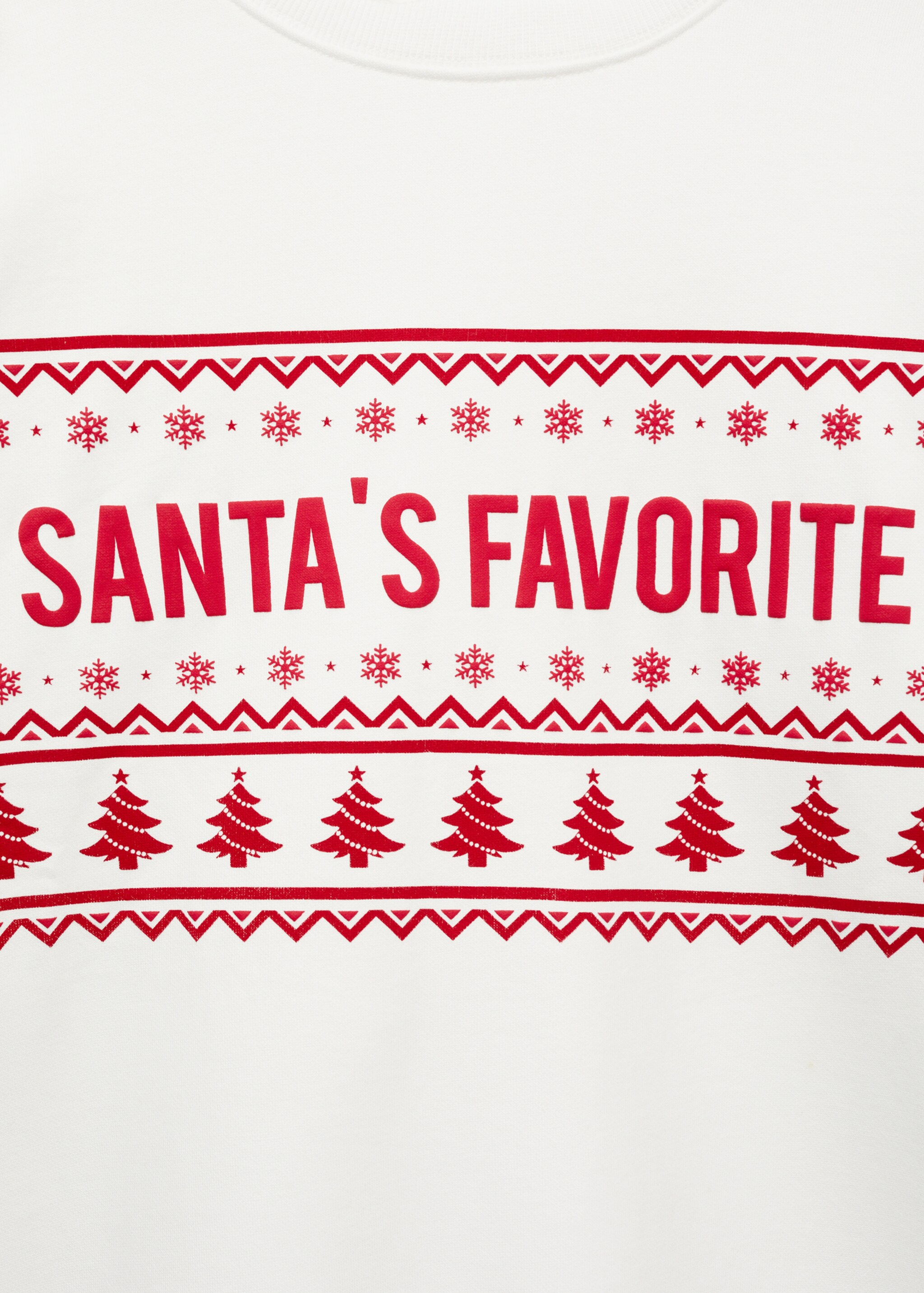 Christmas-print sweatshirt - Details of the article 8, Off White. Ref: 77029805-00.
