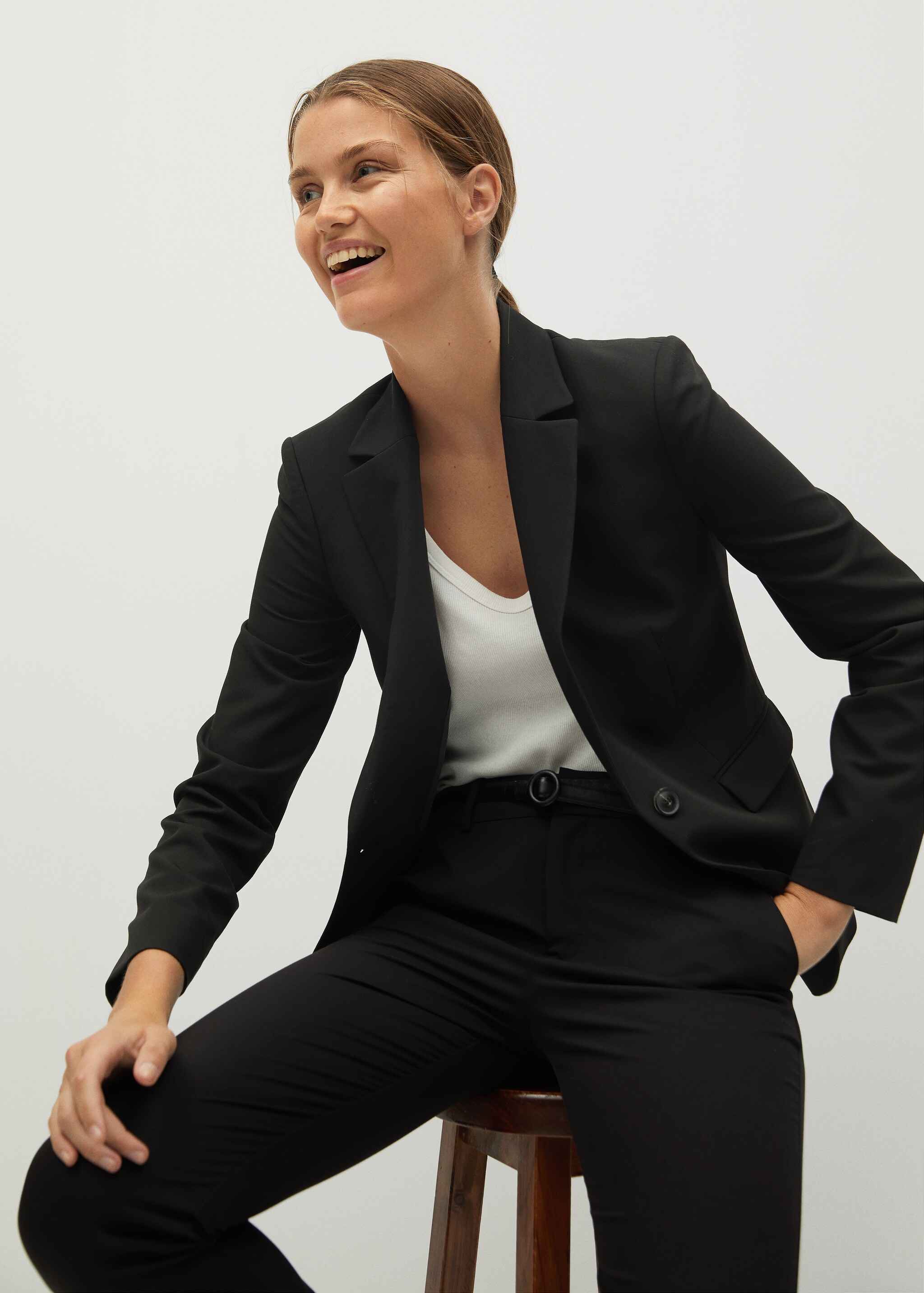 Belt suit trousers - Details of the article 1