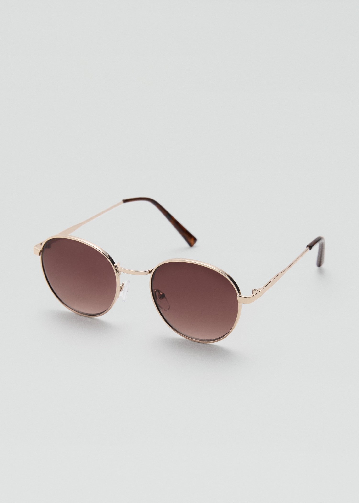 Round metal-rimmed sunglasses Women MANGO OUTLET USA
