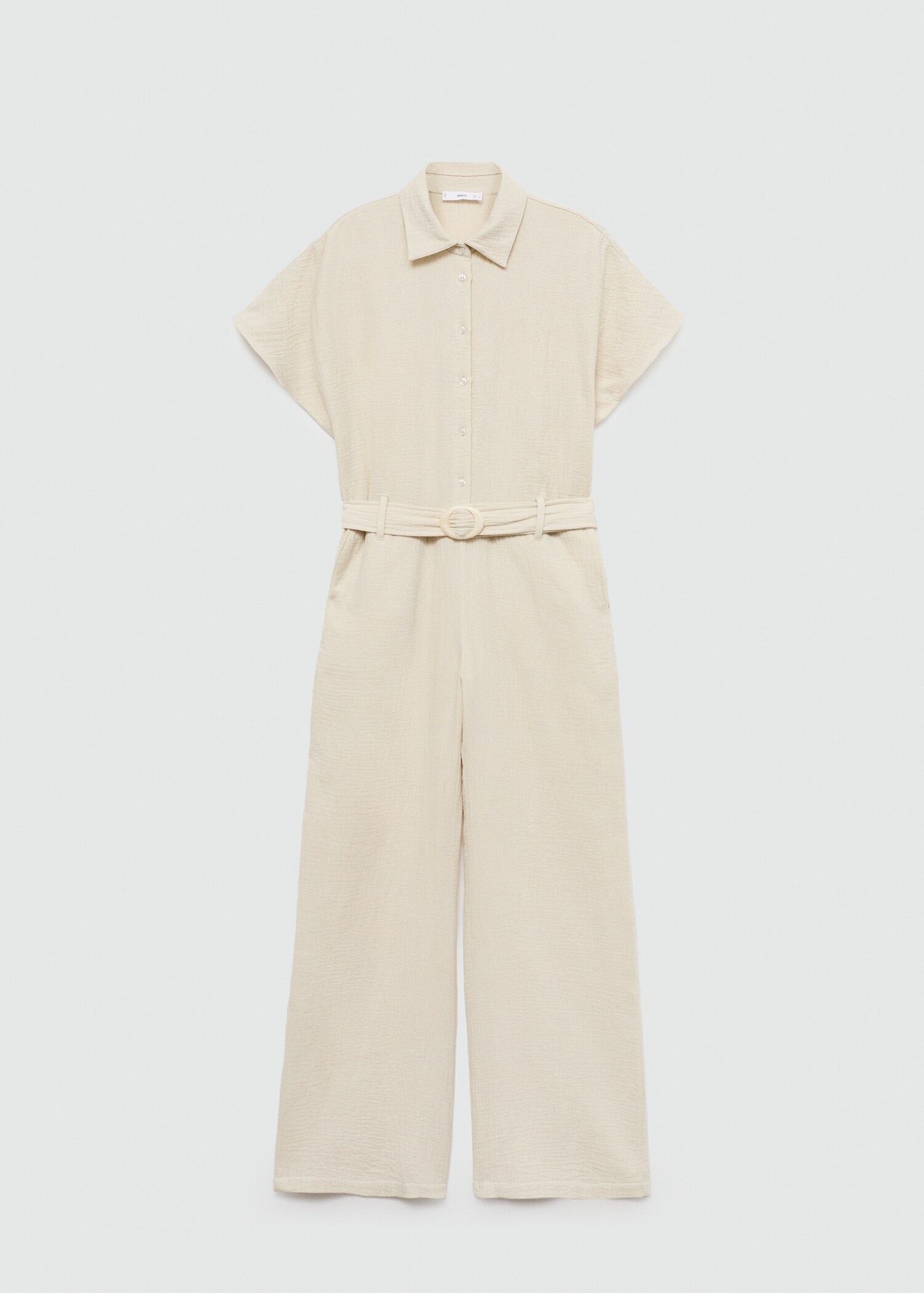 Langer Jumpsuit mit Gürtel - Artikel ohne Model