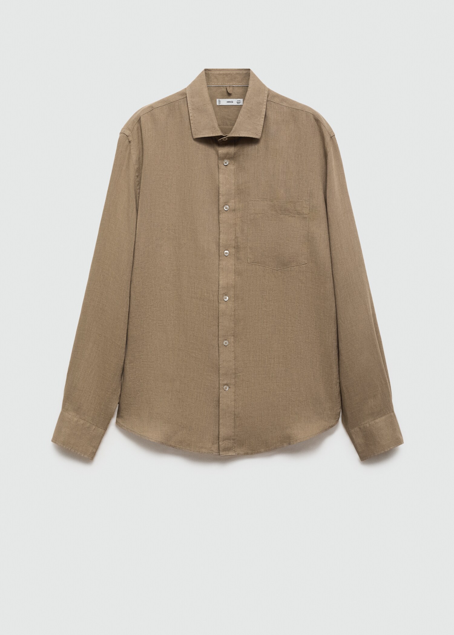 Classic fit 100% linen shirt - Article without model