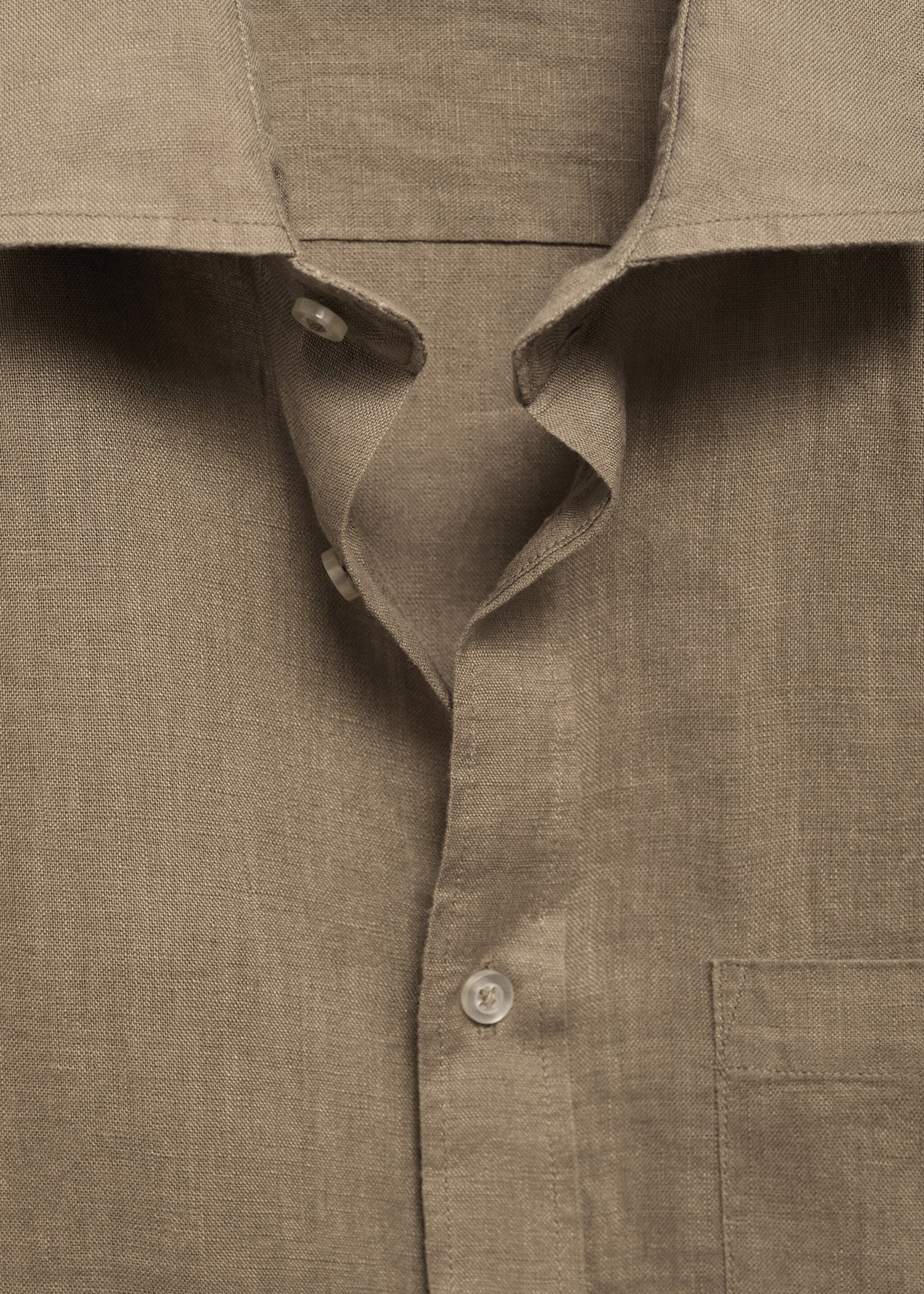 Πουκάμισο classic fit 100% λινό - Λεπτομέρεια του προϊόντος 8