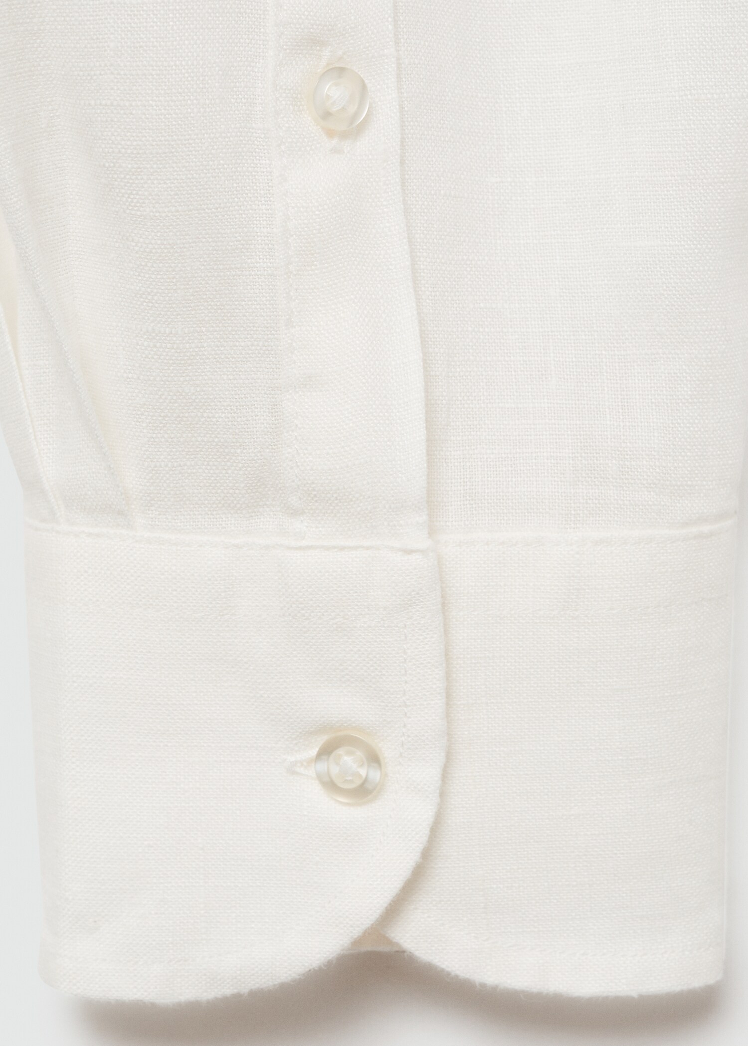 Classic fit 100% linen shirt - Details of the article 0