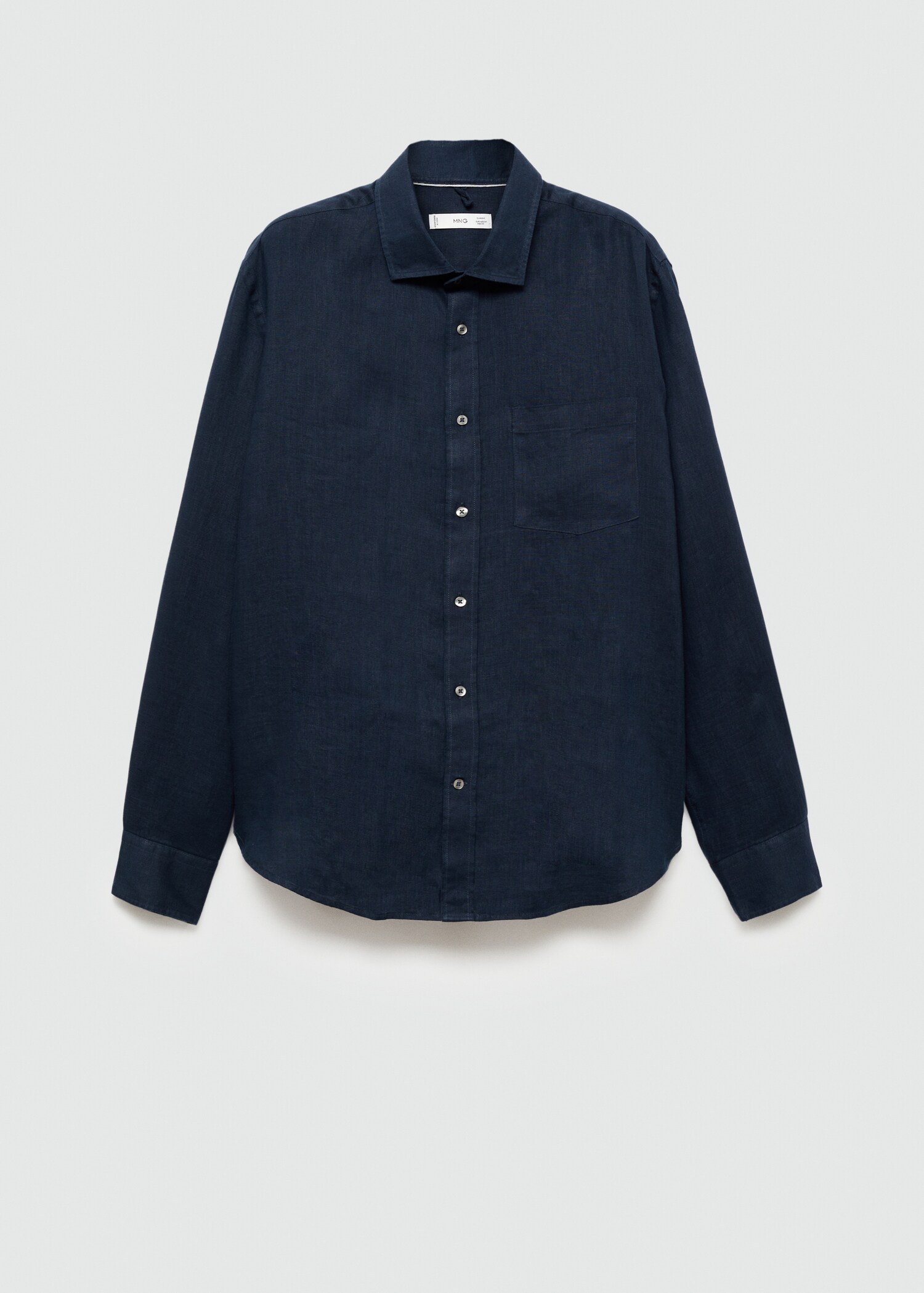 Classic fit 100% linen shirt - Article without model