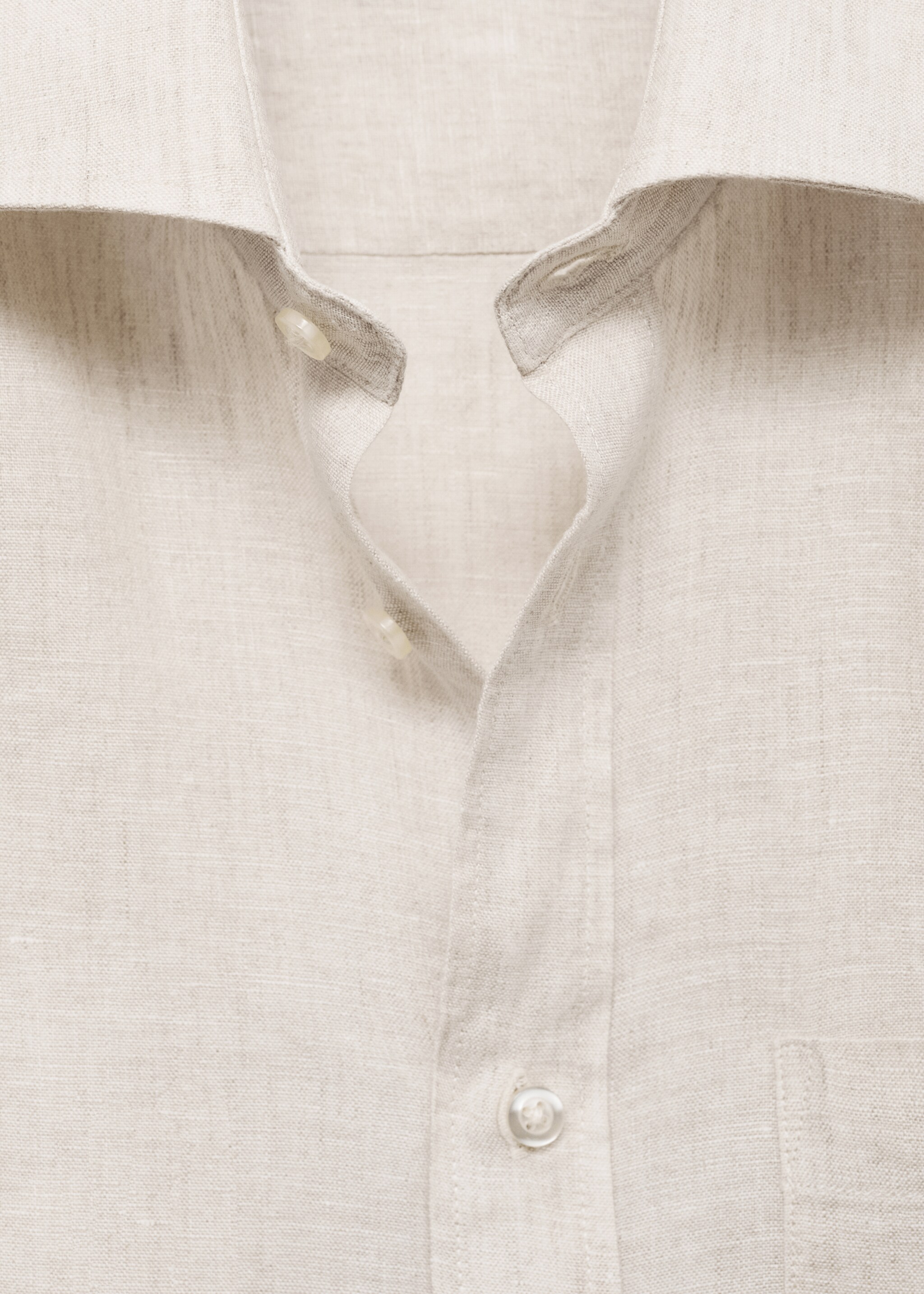 Classic-Fit-Hemd aus 100 % Leinen - Detail des Artikels 8