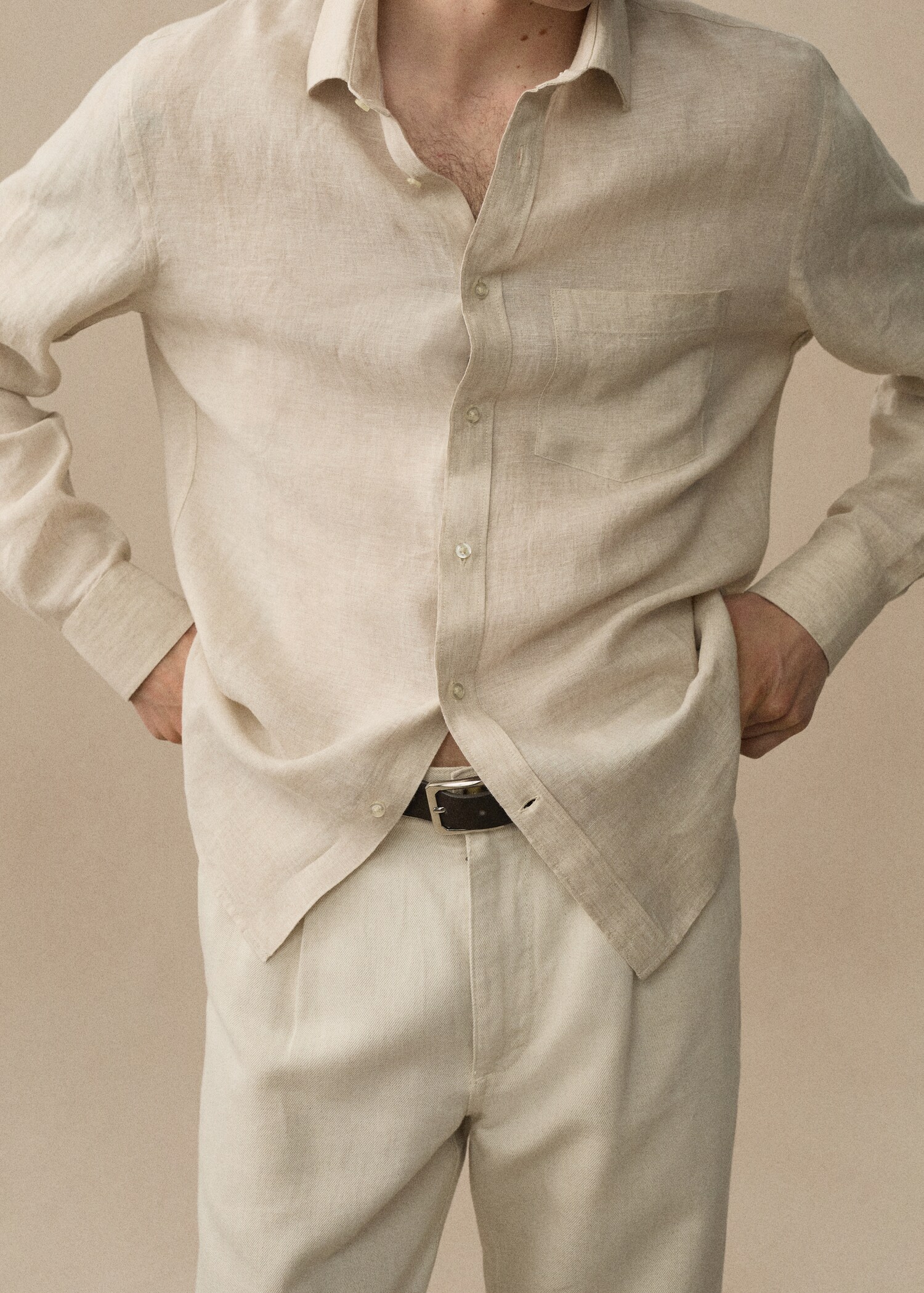 Chemise classic-fit 100 % lin - Détail de l'article 9