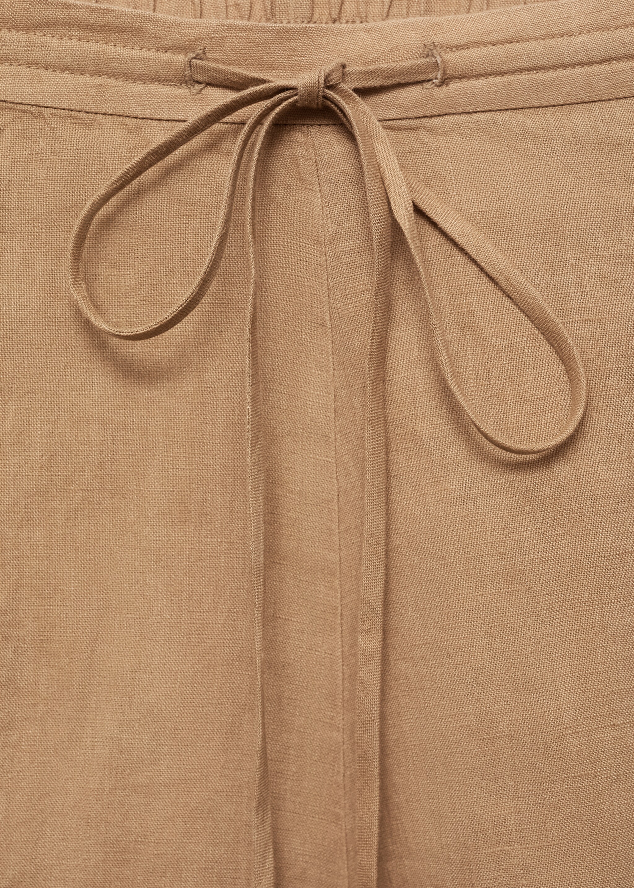 Lněné rovné šortky - Detail zboží 8