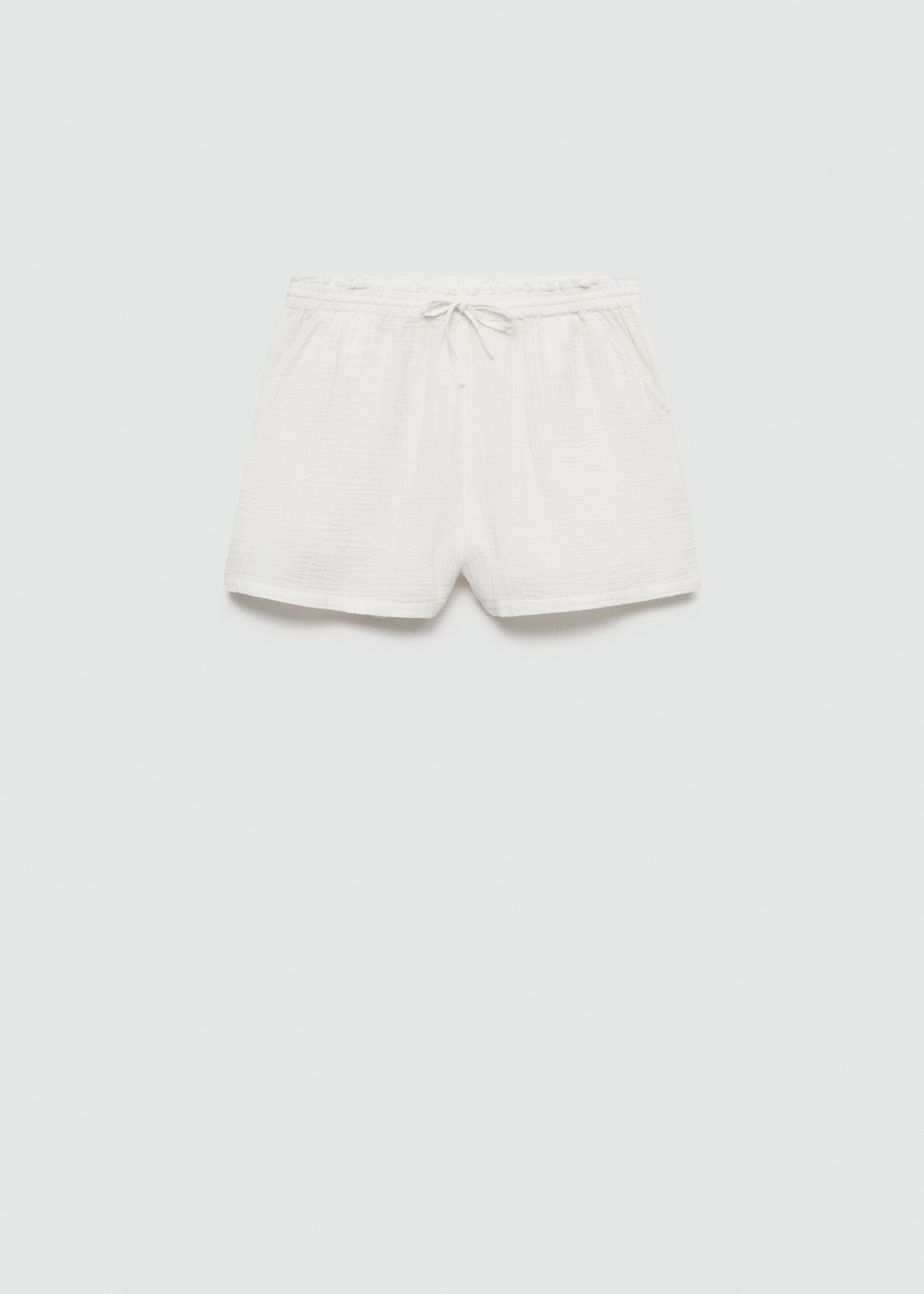 Cotton shorts with elastic waist - Article without model