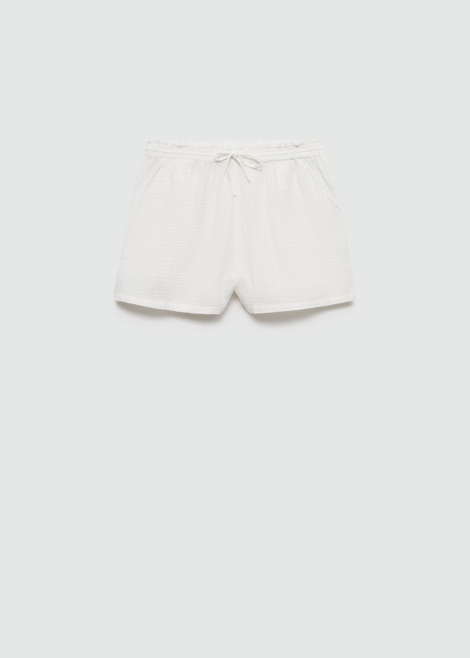 Cotton shorts with elastic waist - Article without model