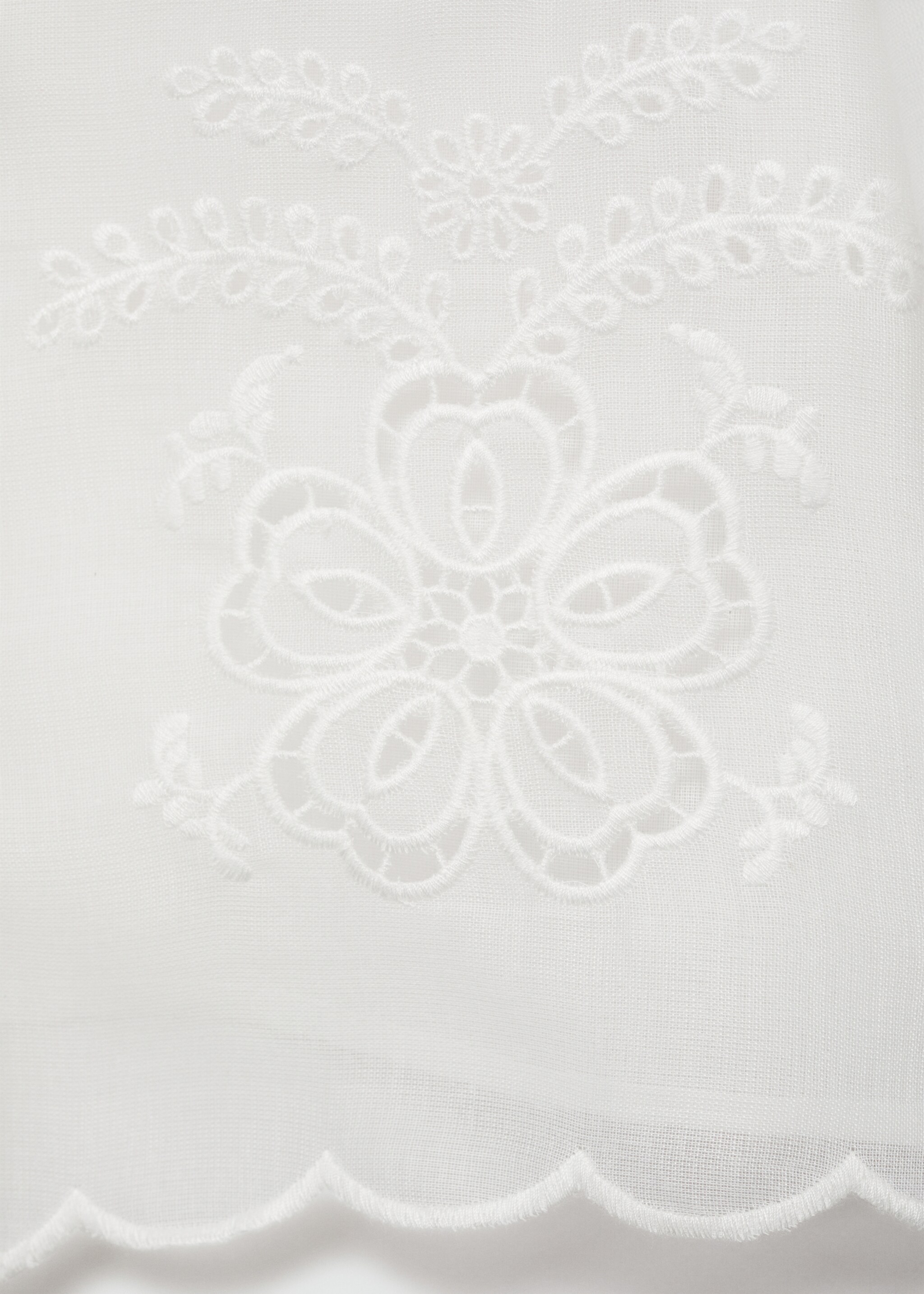 Geborduurde blouse met strikken - Detail van het artikel 0
