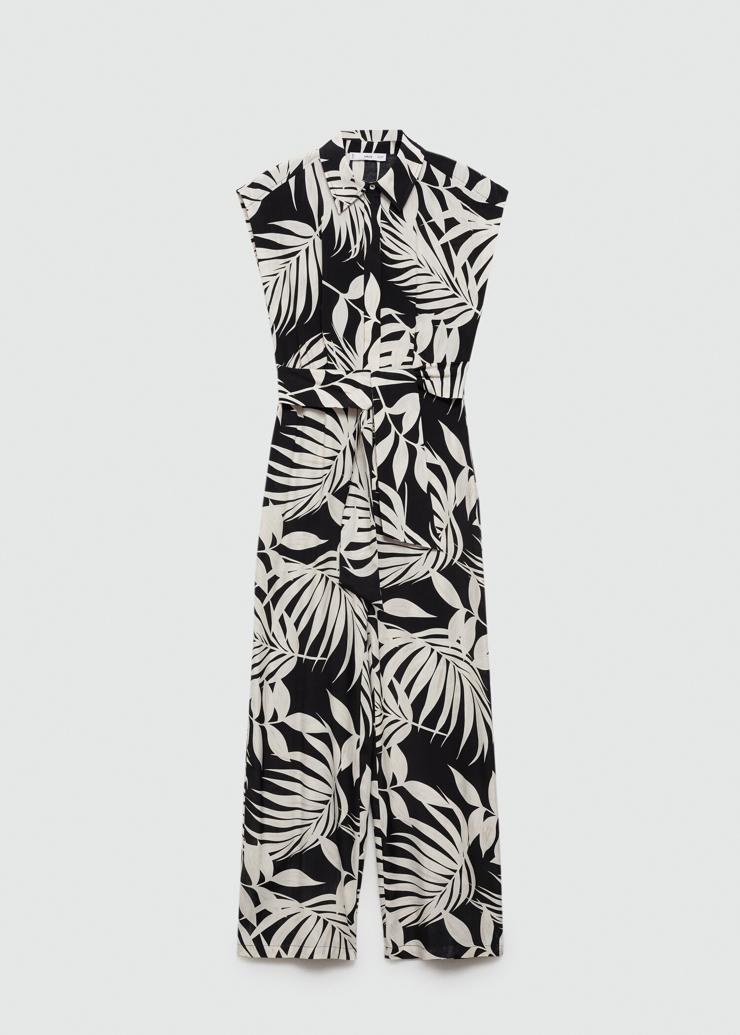 Bedrukte jumpsuit met strik - Artikel zonder model