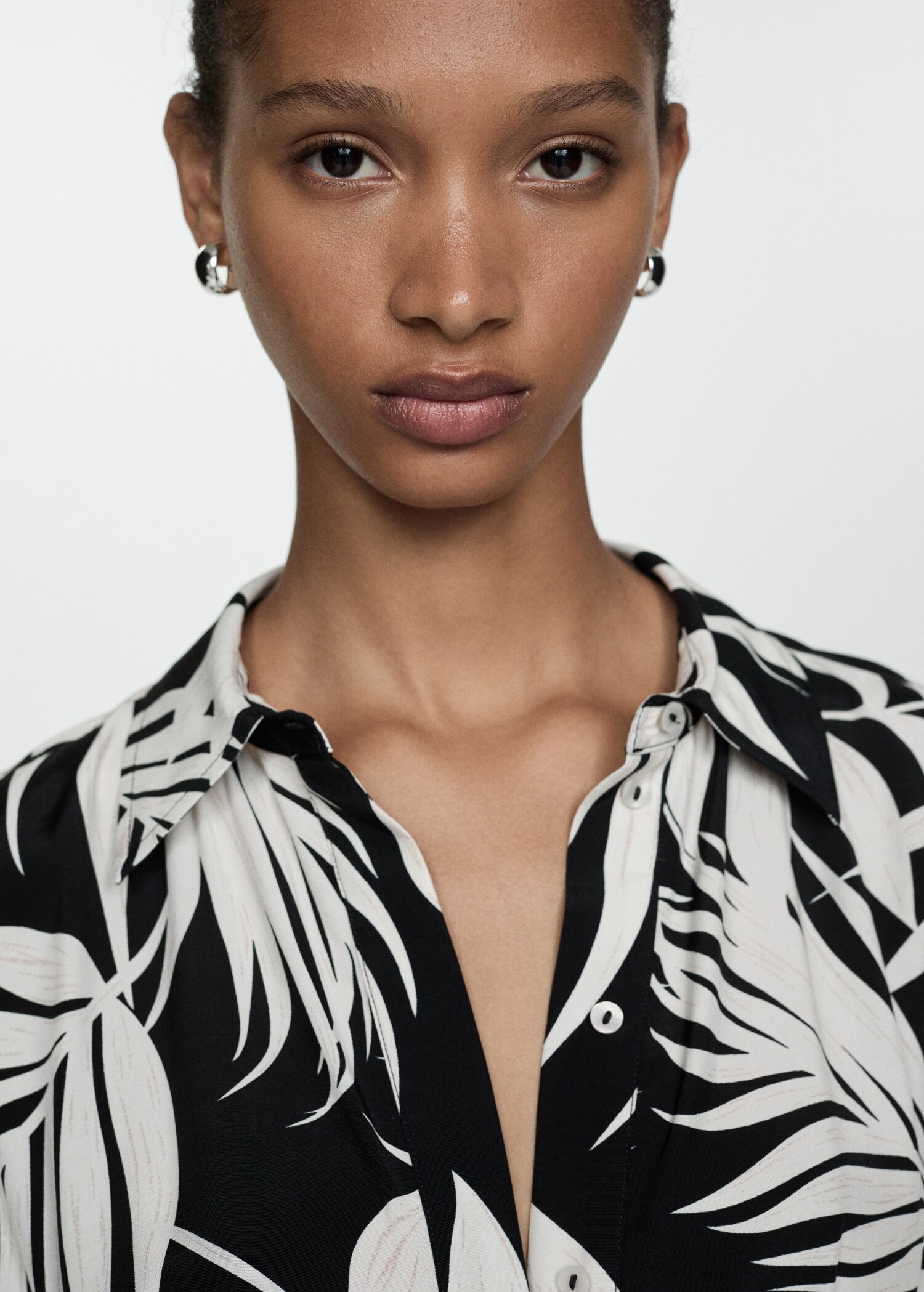 Bedrukte jumpsuit met strik - Detail van het artikel 1