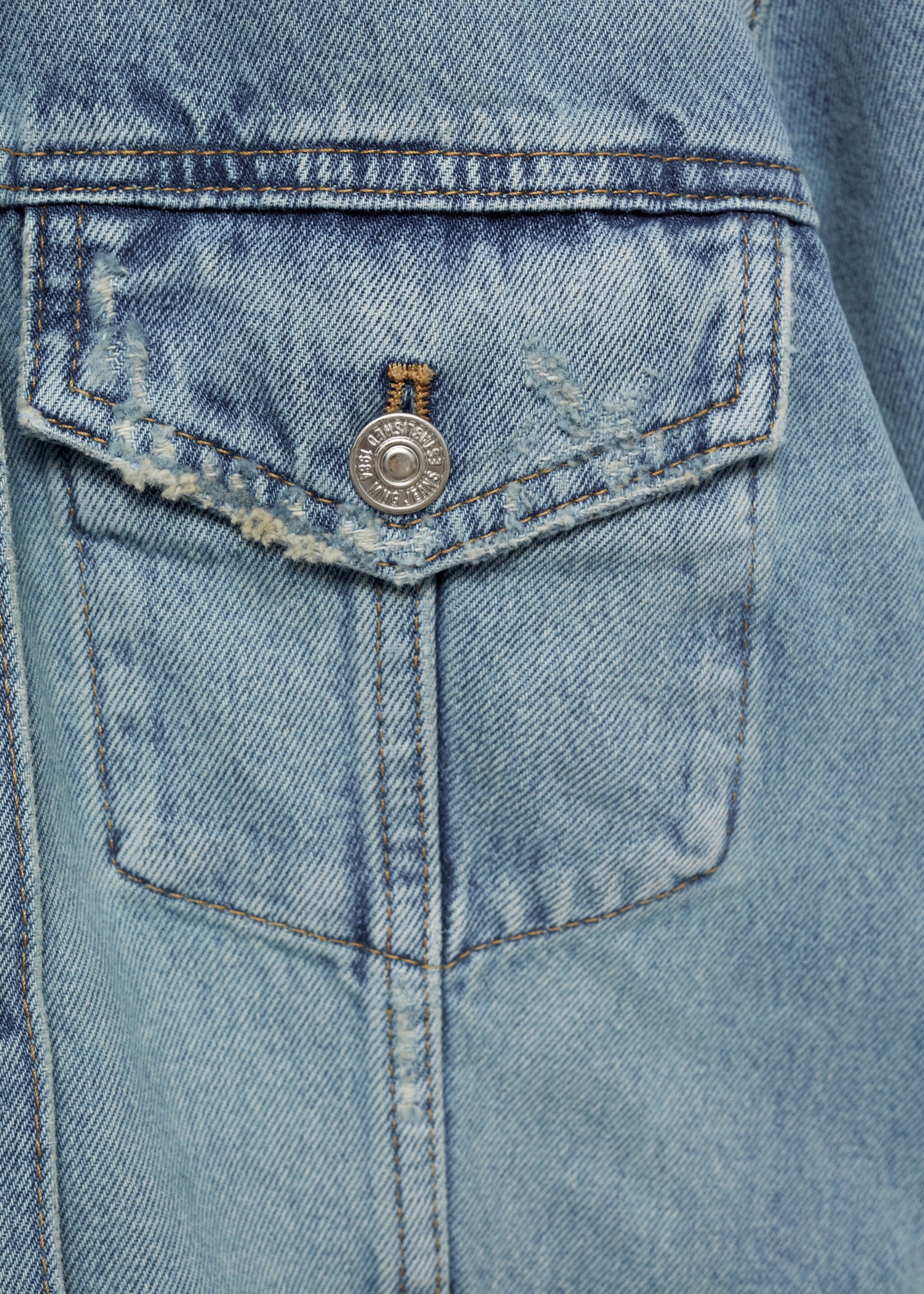 Blouson jean poches - Détail de l'article 0, Bleu moyen. Ref: 77030358-00.