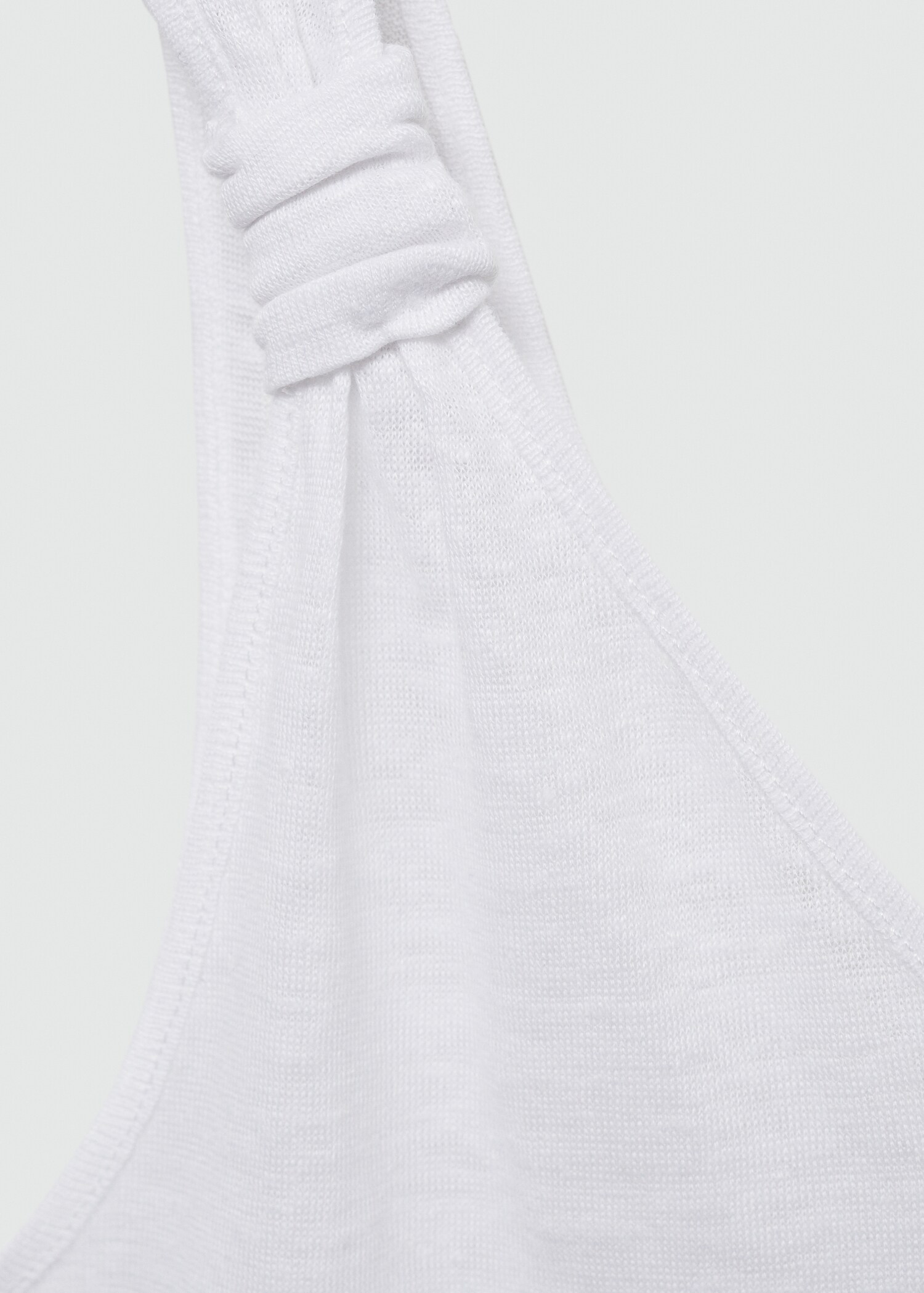 Linen top with knotted straps - Details of the article 8