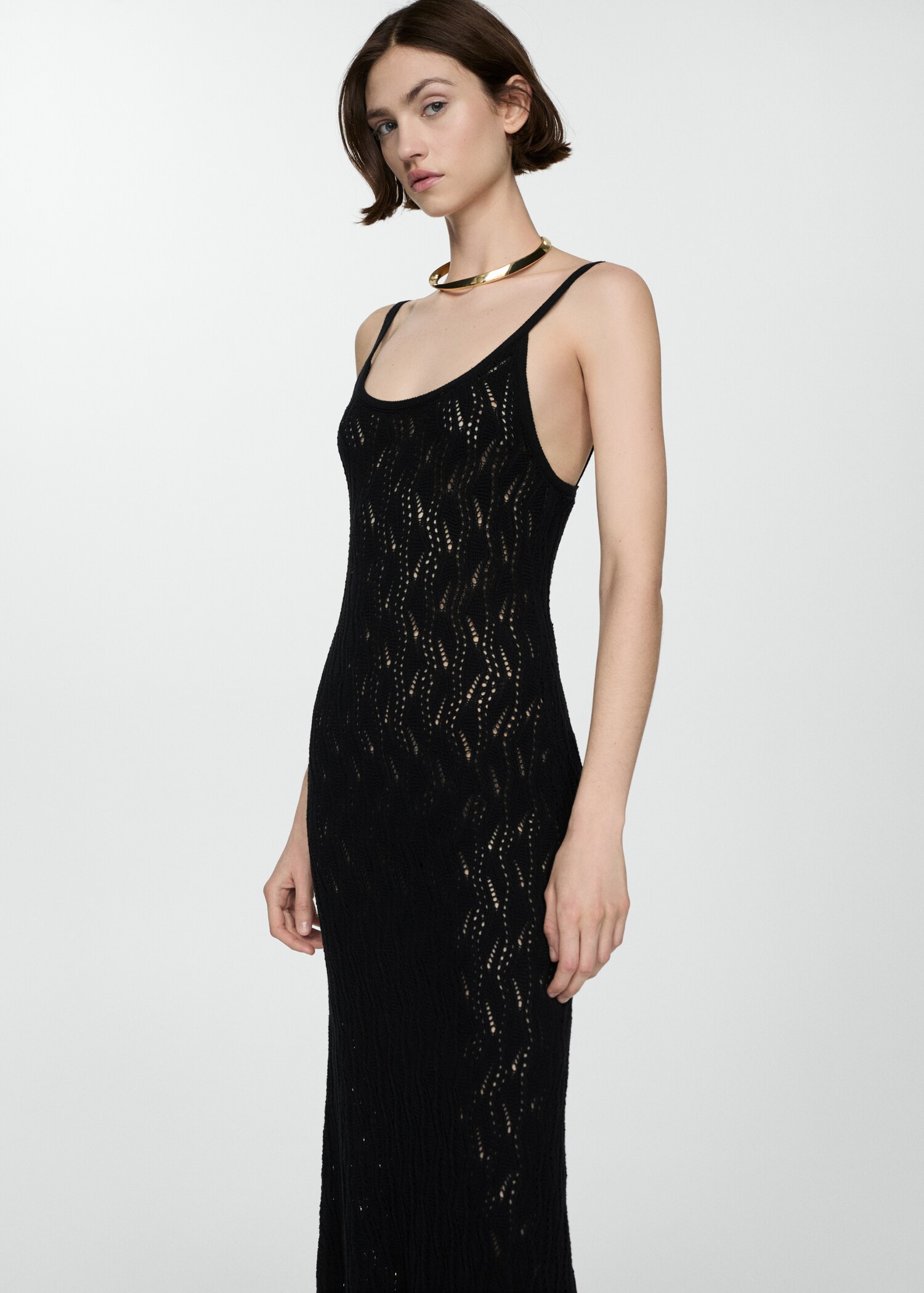 Robe longue crochet - Plan moyen