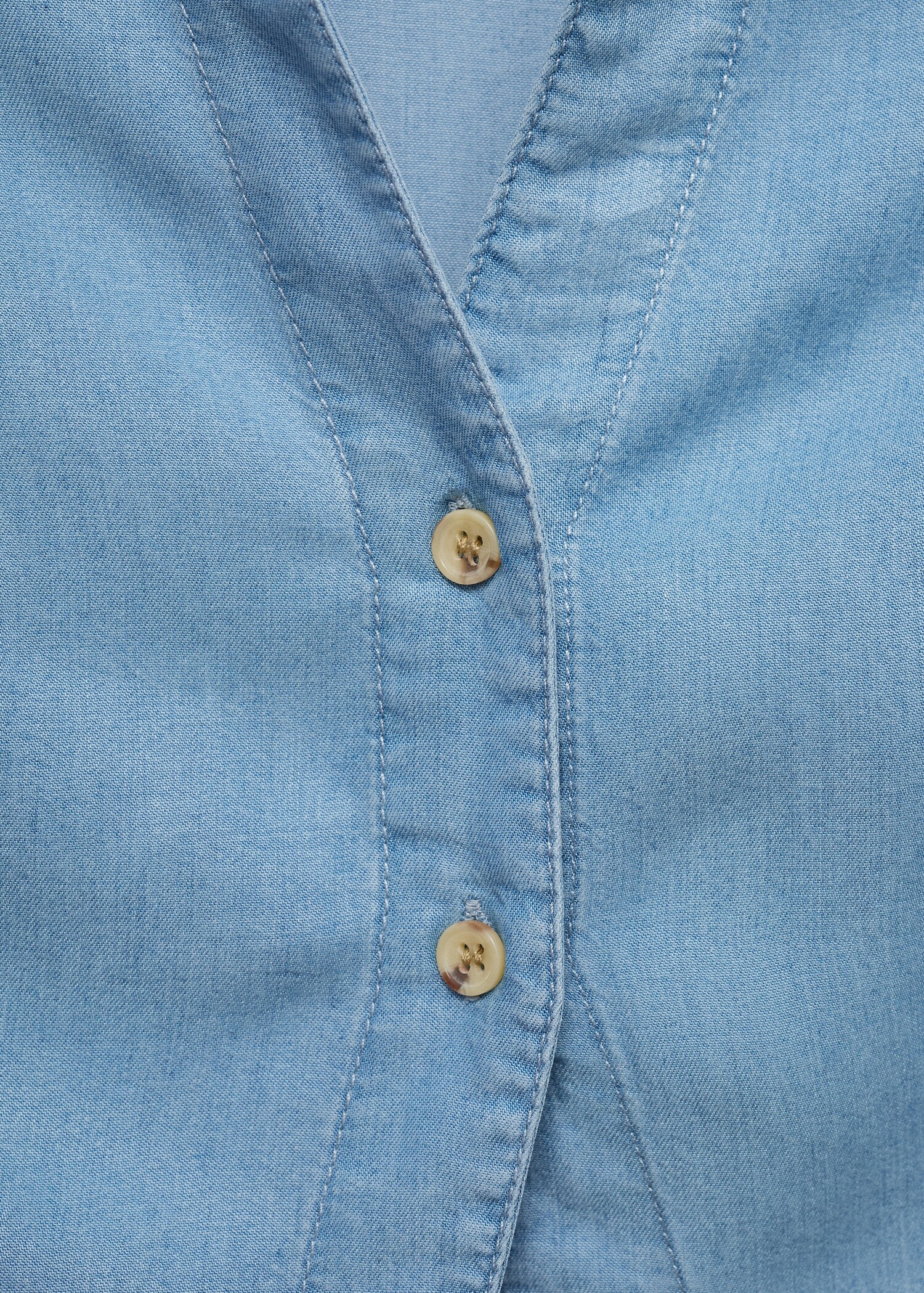 Camisa aberta de liocel - Pormenor do artigo 0