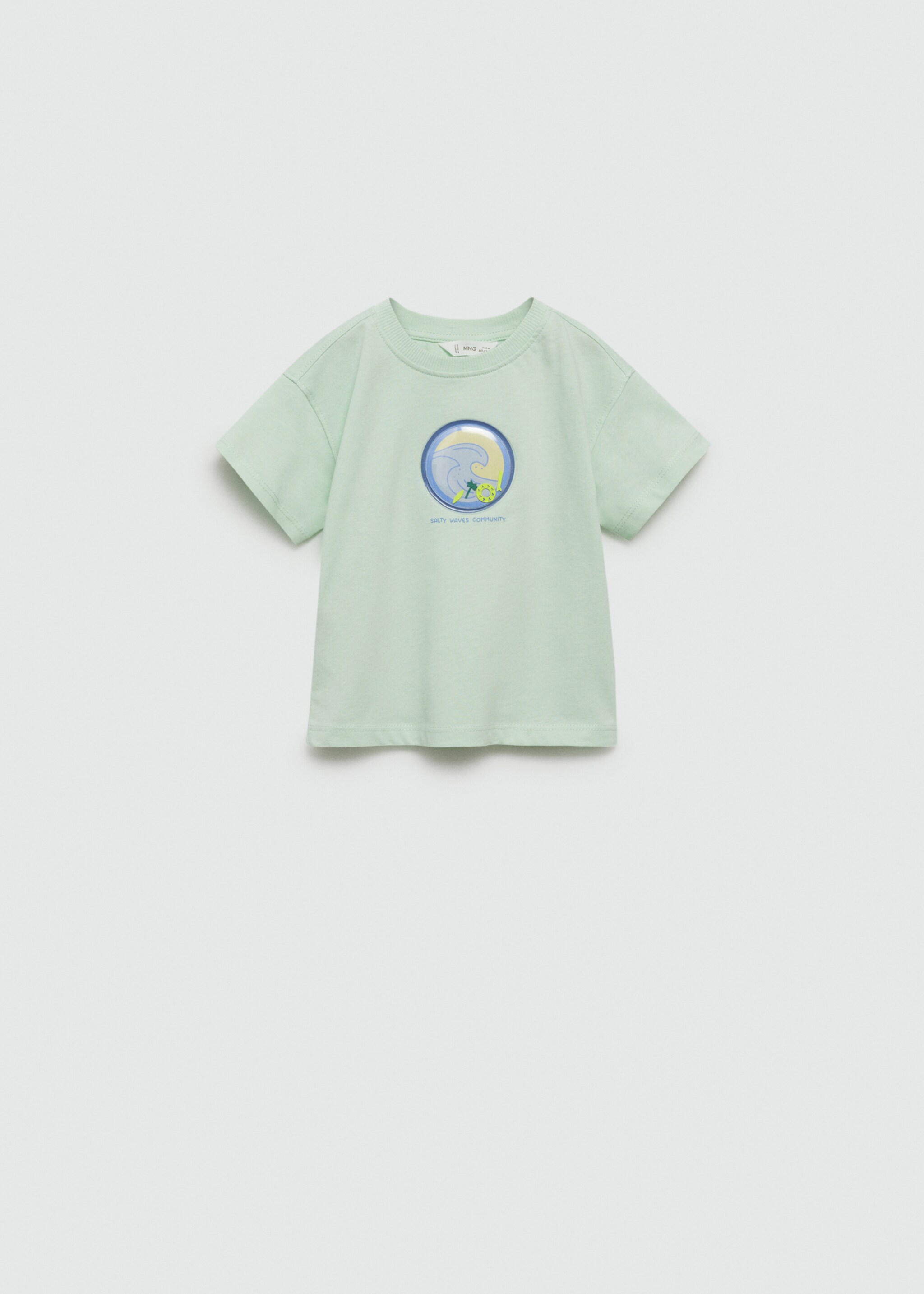 Embossed detail printed t-shirt - Article without model