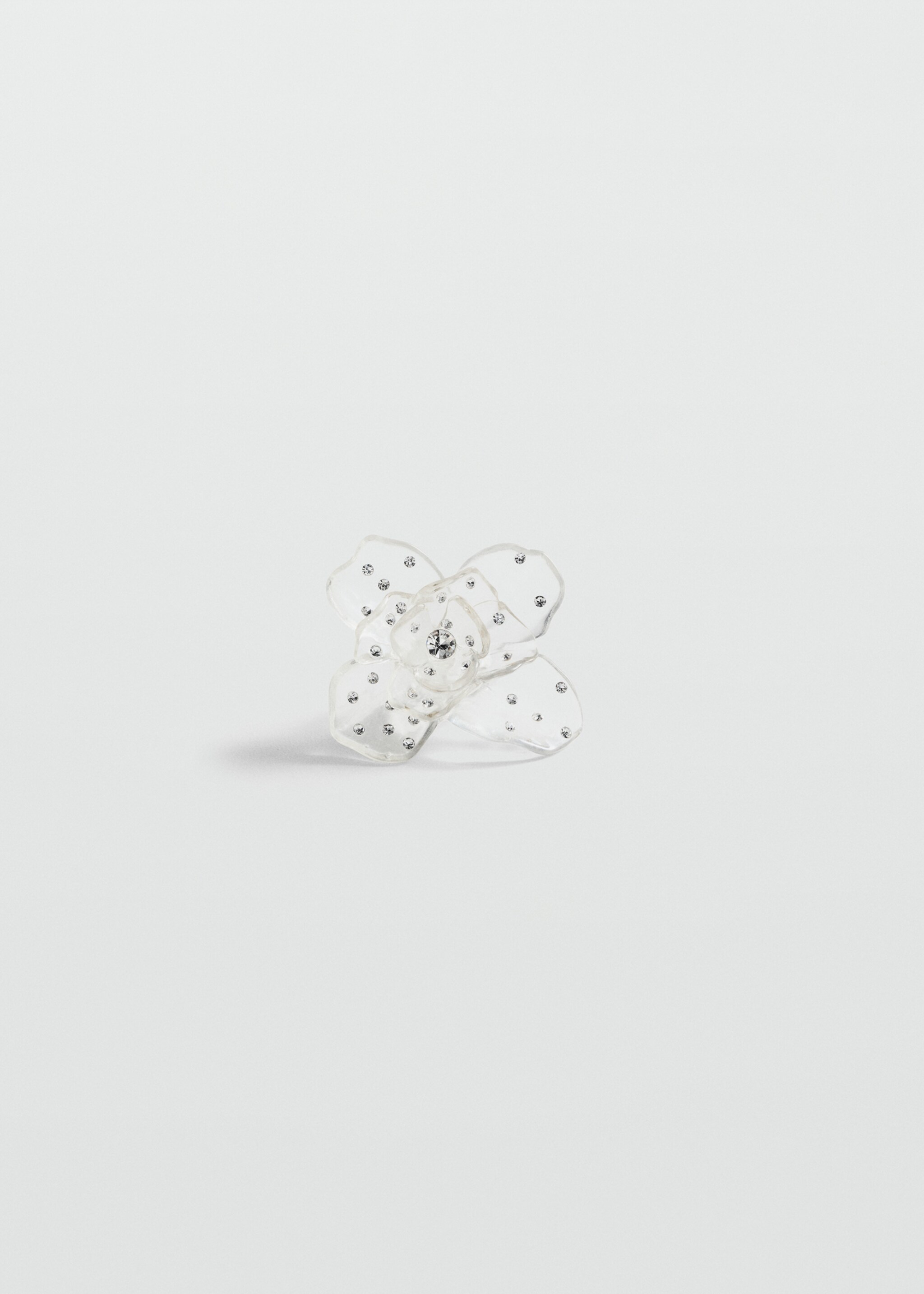 Transparent flower ring - Article without model, Silver. Ref: 77030372-00.