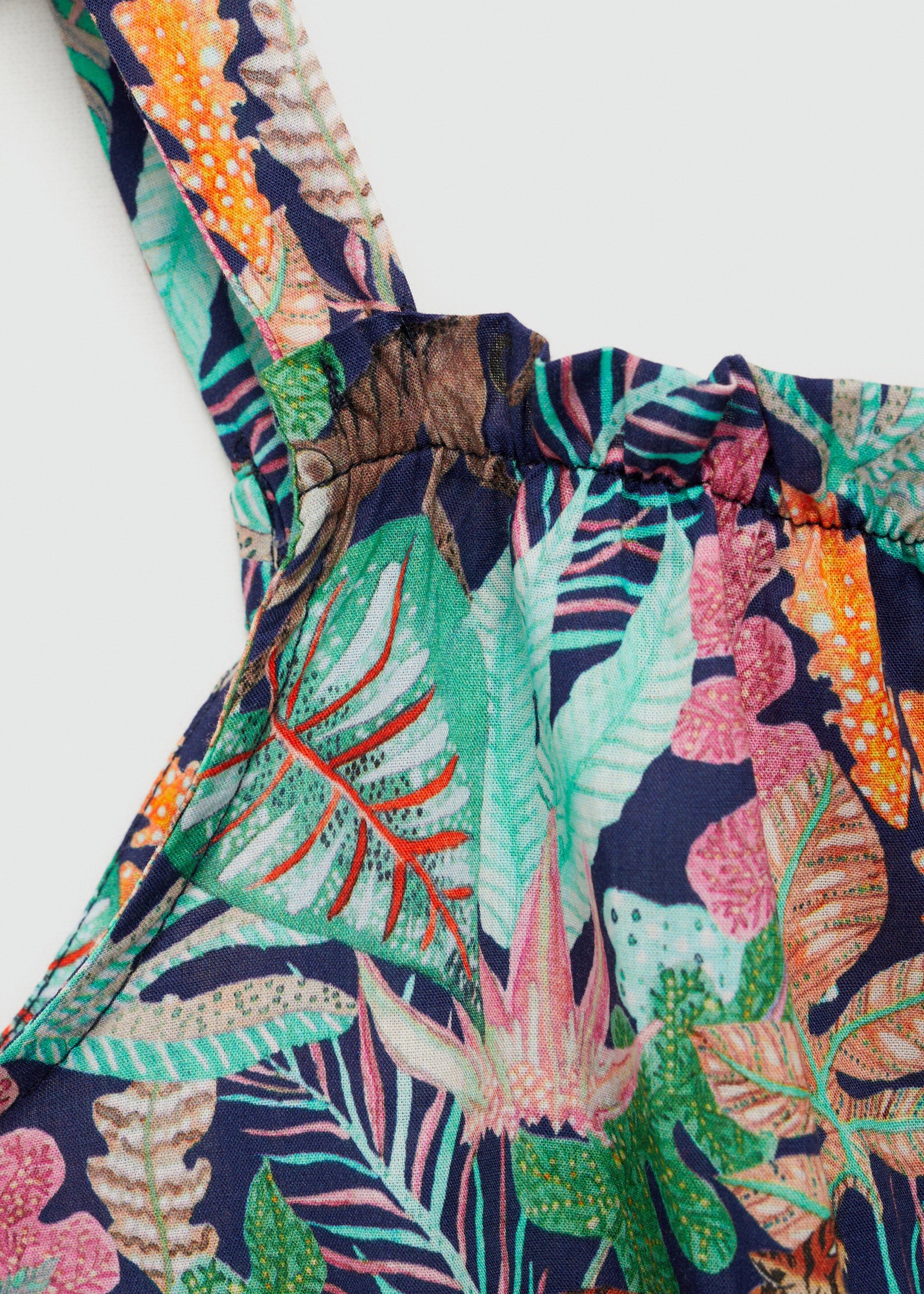 Vestito a tuta corto stampa tropicale - Dettaglio dell'articolo 8