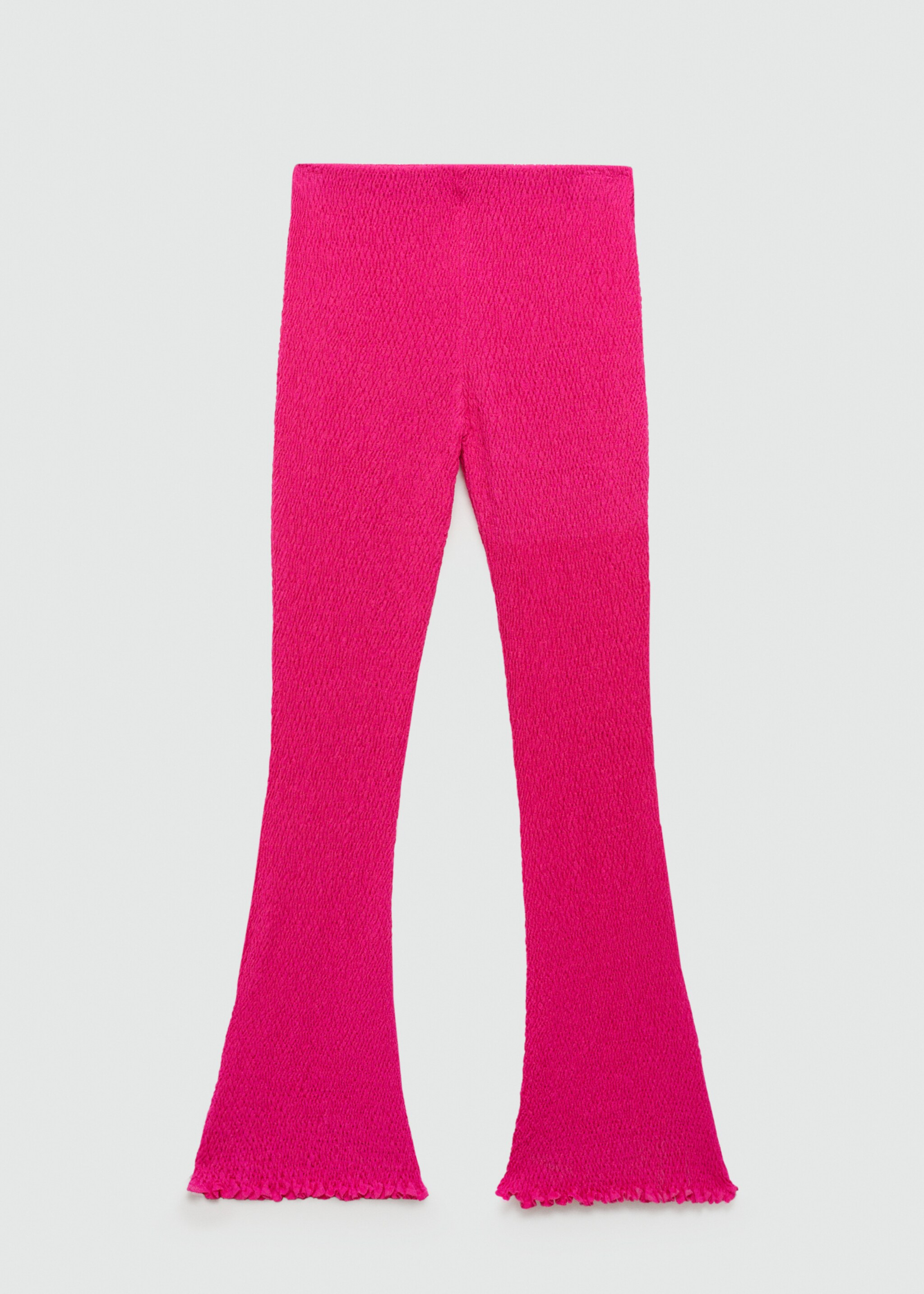 Braided knitted trousers - Article without model, Fuchsia. Ref: 77030380-00.
