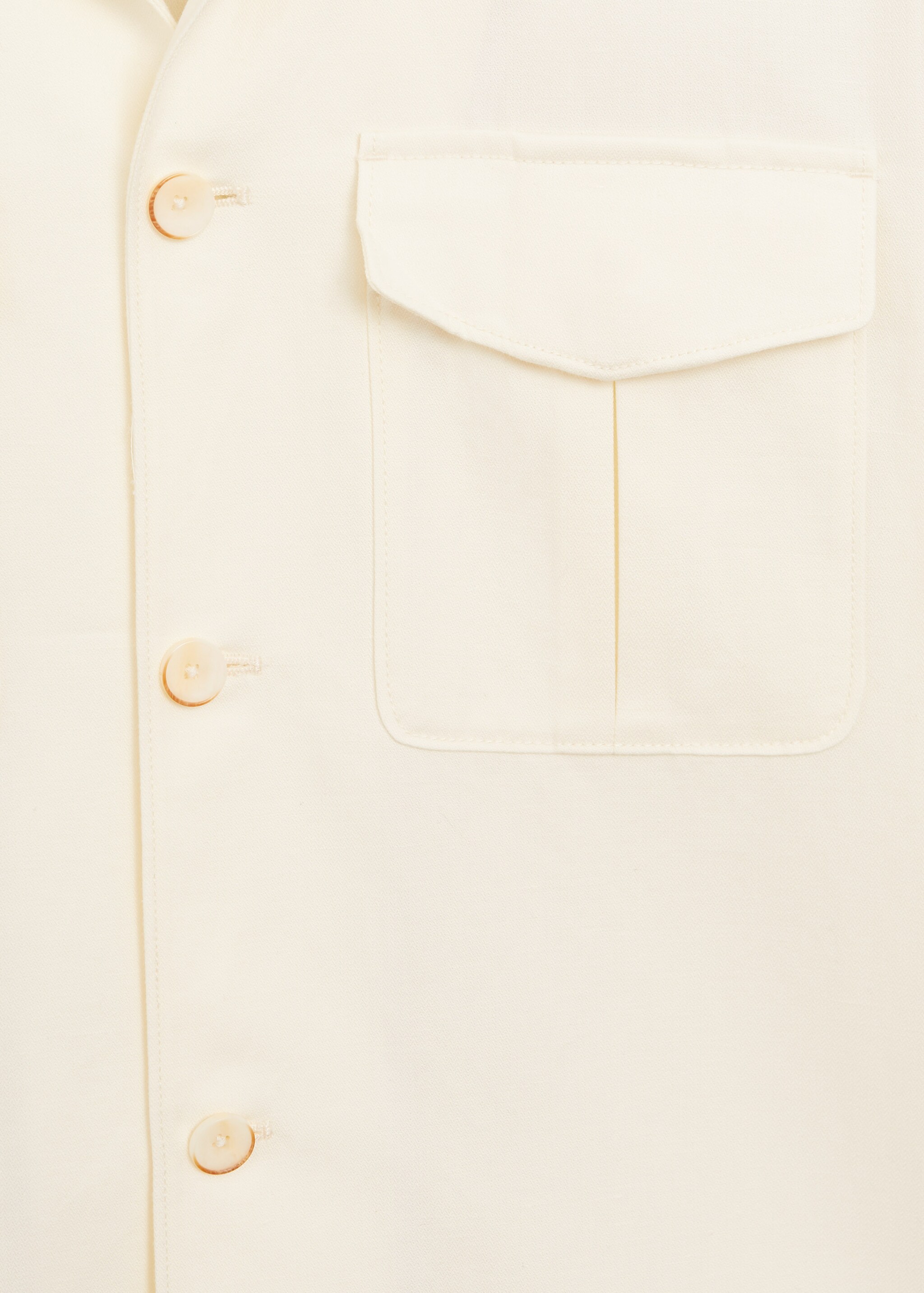 Chaqueta algodón lino bolsillos - Detalle del artículo 7