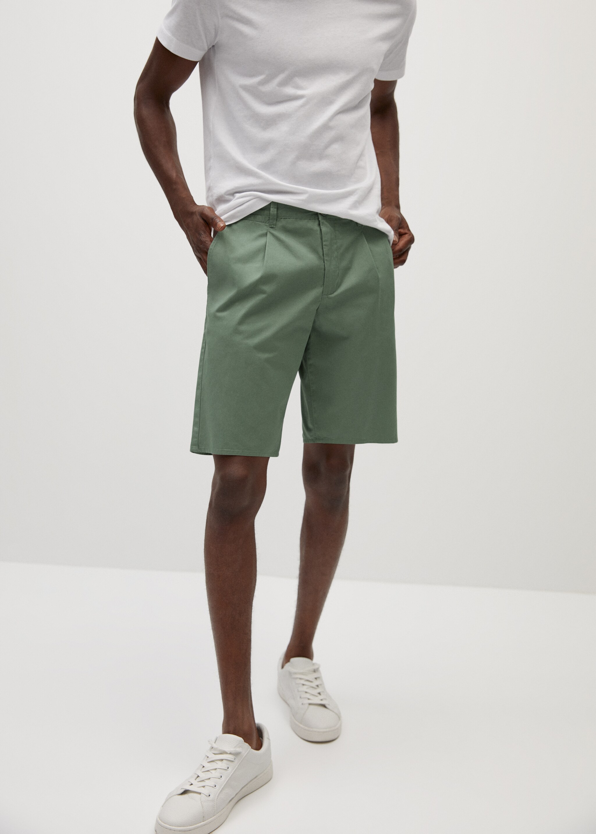 Bermudas algodón pinzas - Detalle del artículo 1