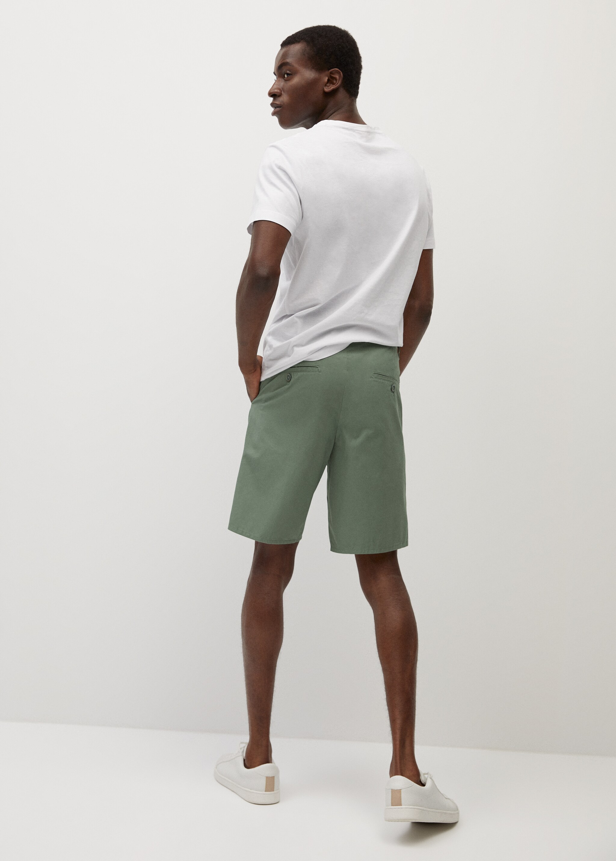 Bermudas algodón pinzas - Reverso del artículo
