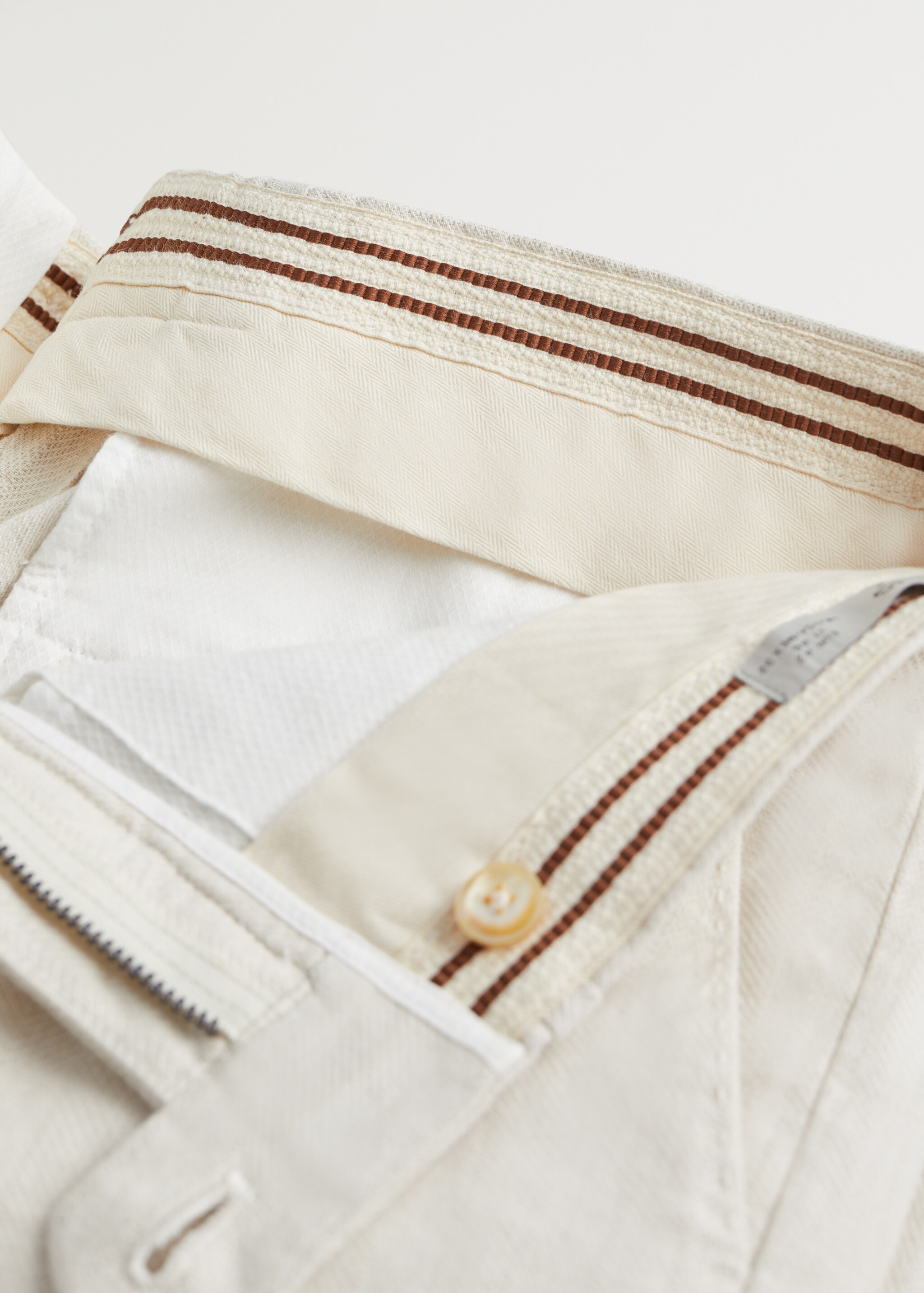 Bermudas estilo chino algodón lino - Detalle del artículo 8