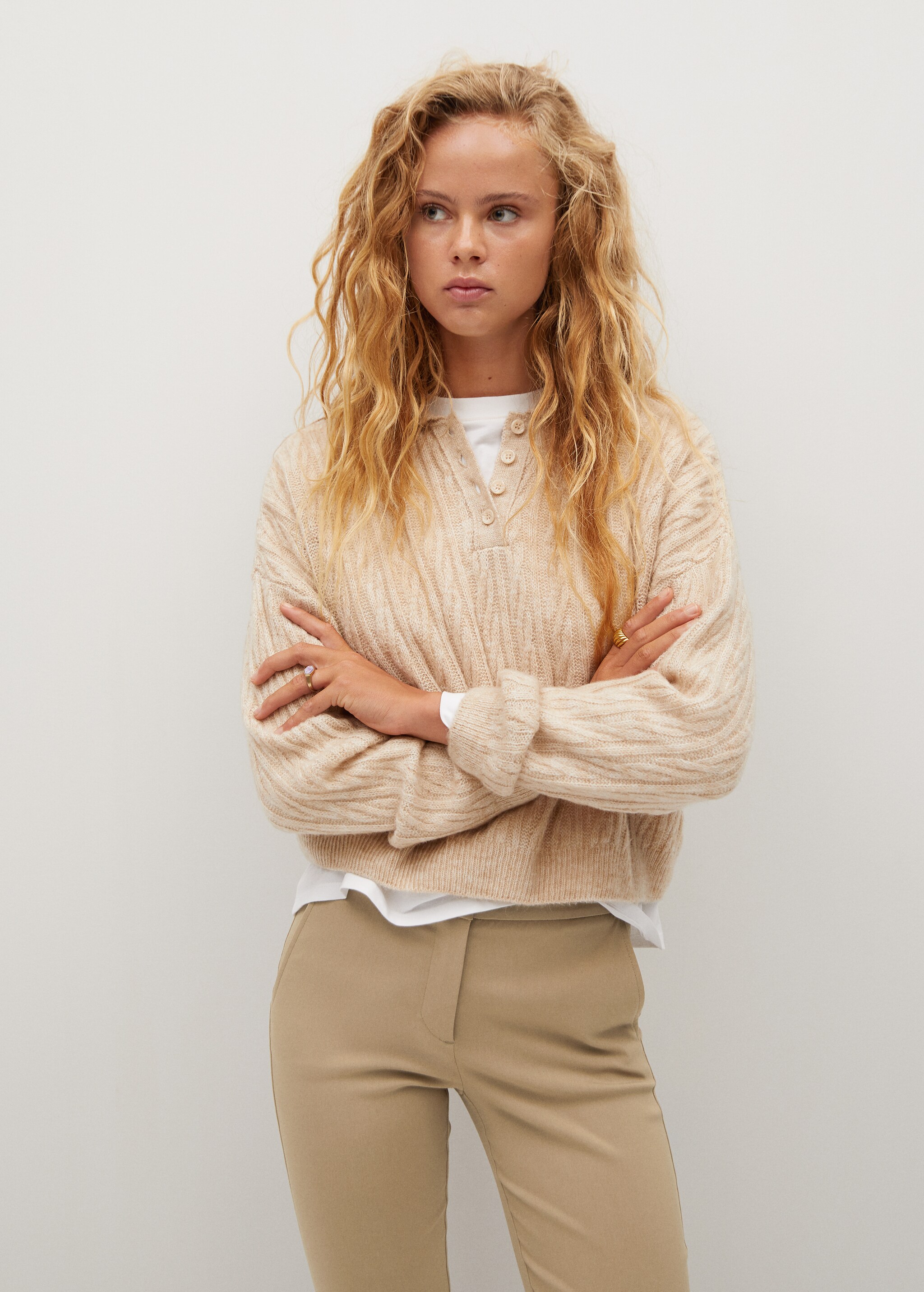 Crop skinny trousers - Details of the article 2