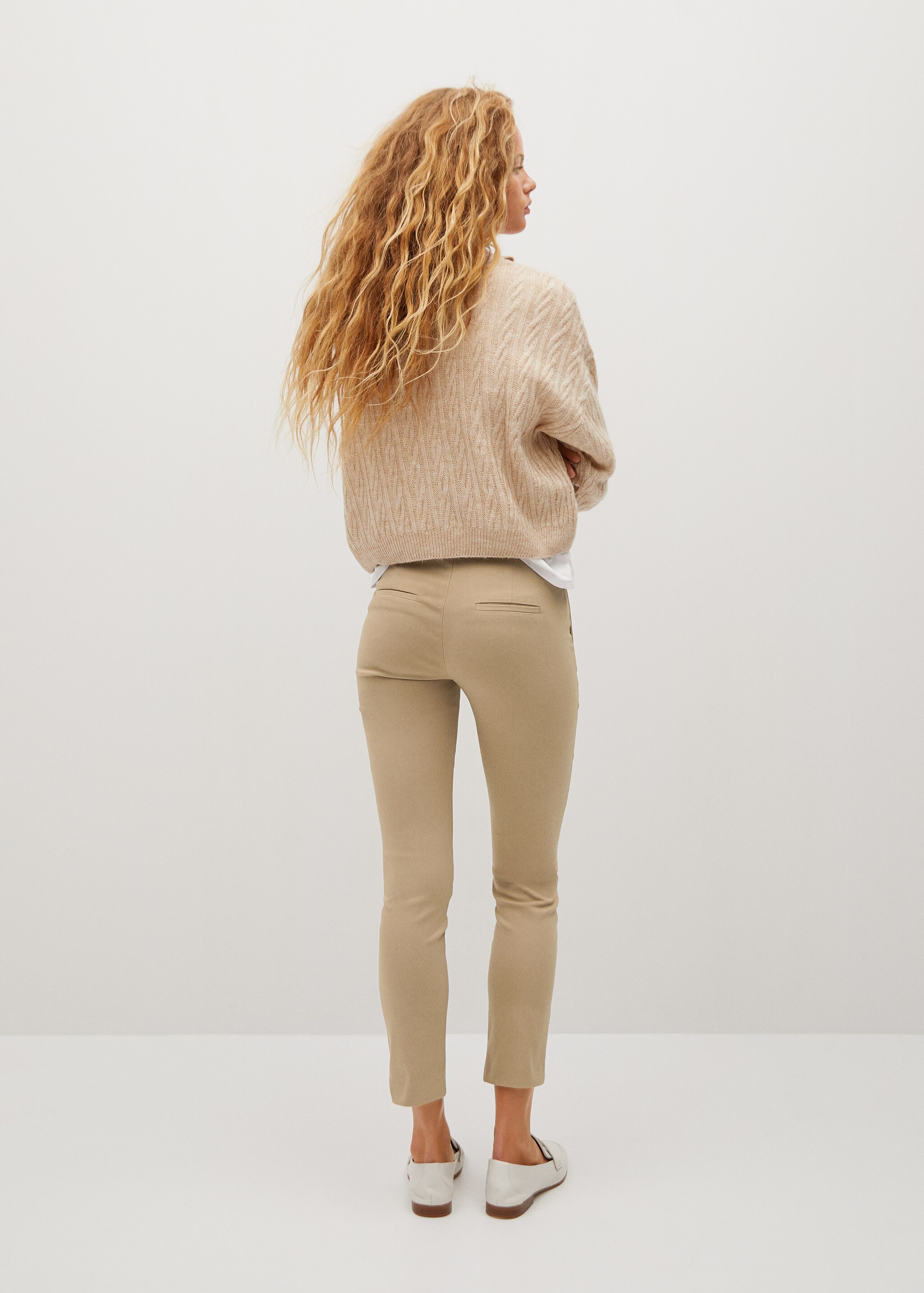 Crop skinny trousers - Reverse of the article