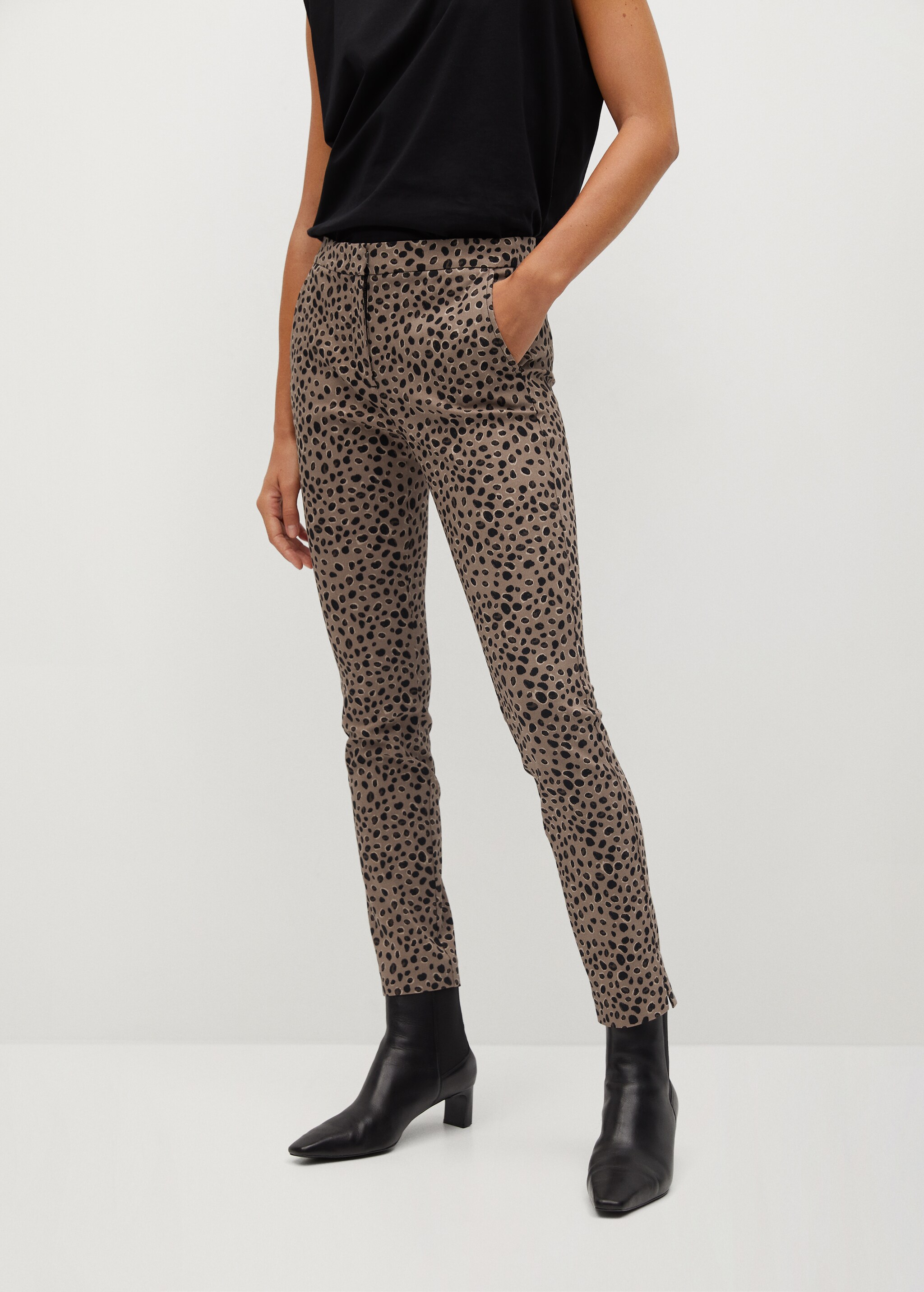Crop skinny trousers - Medium plane