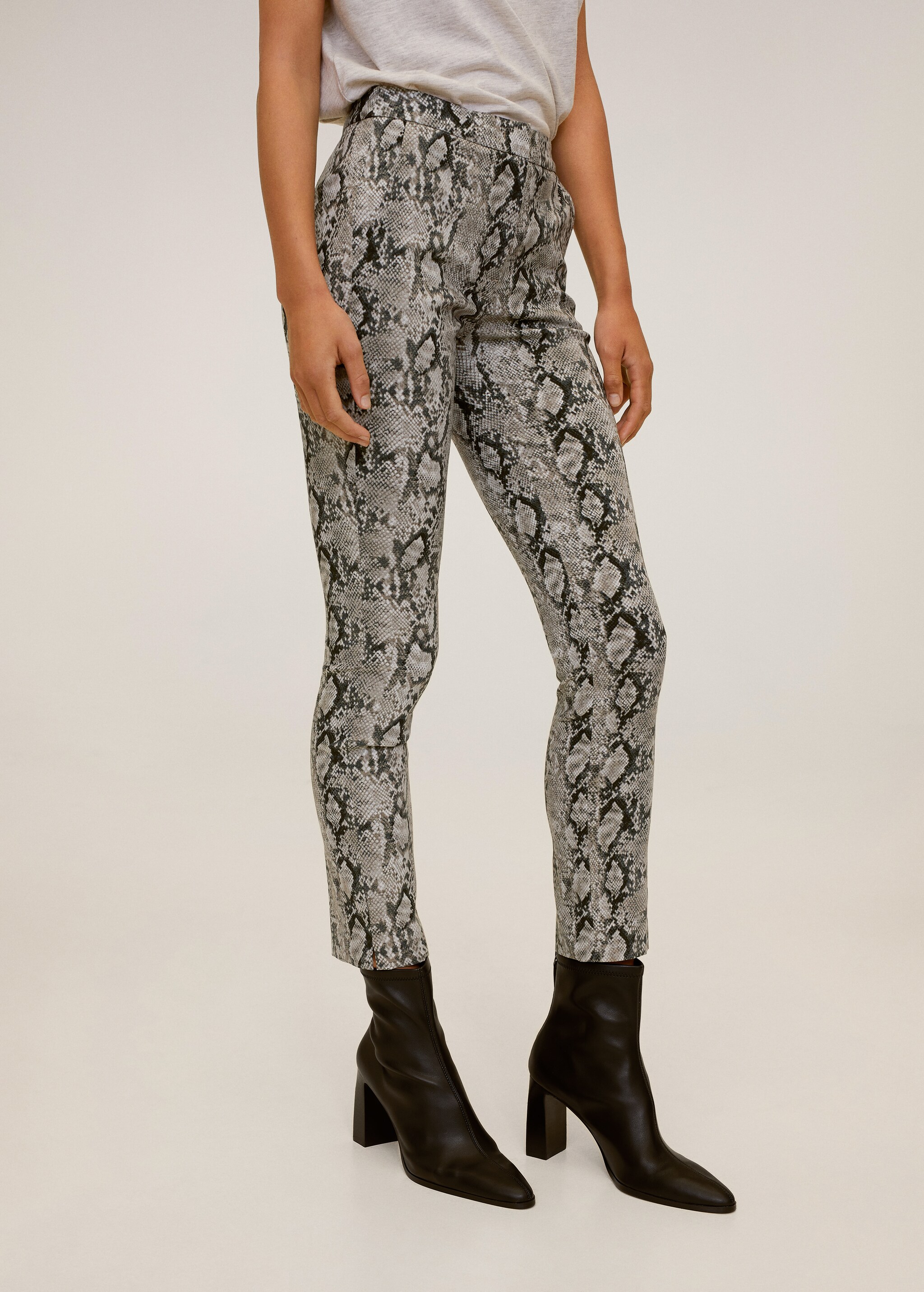 Crop skinny trousers - Medium plane