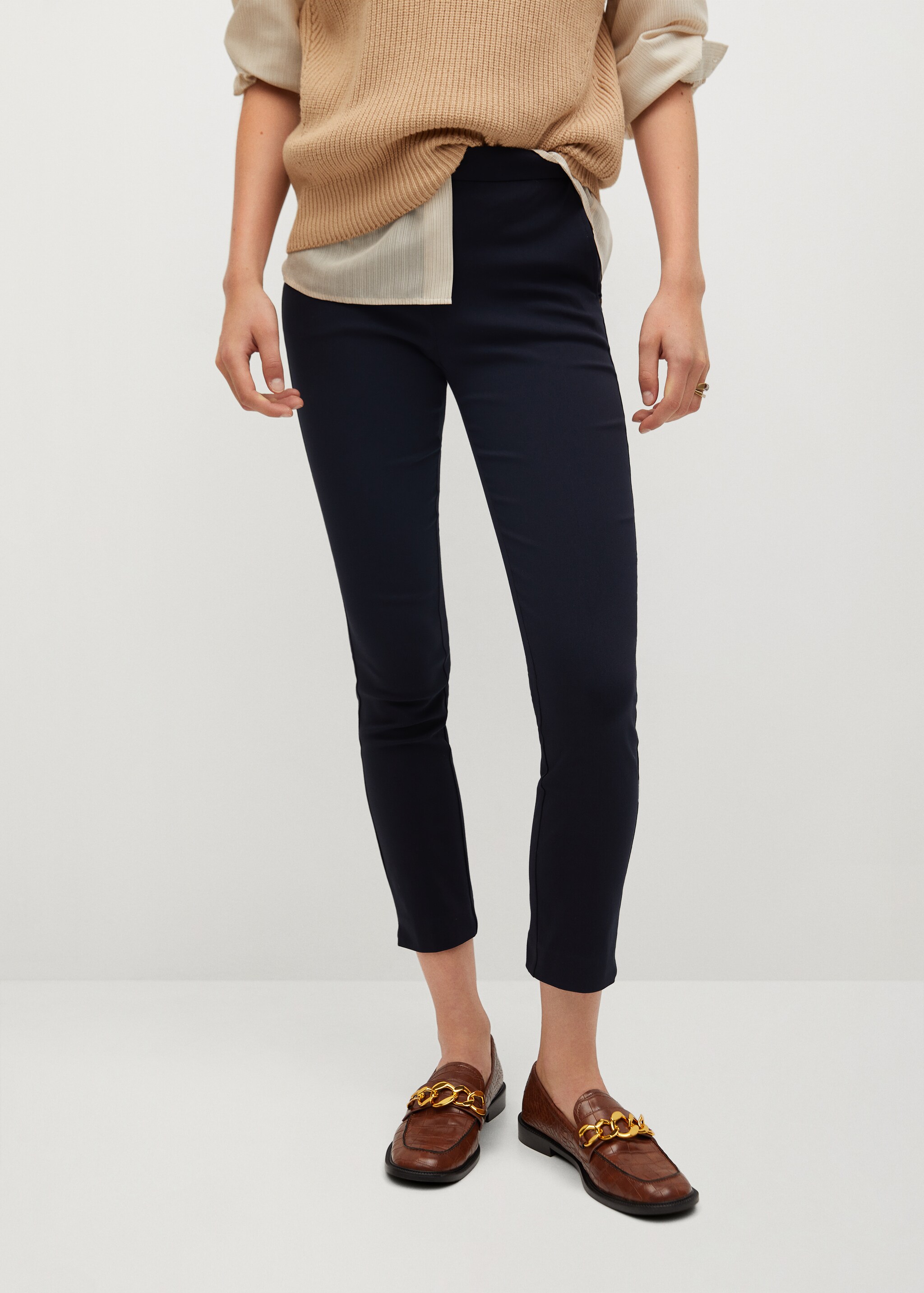Crop skinny trousers - Medium plane
