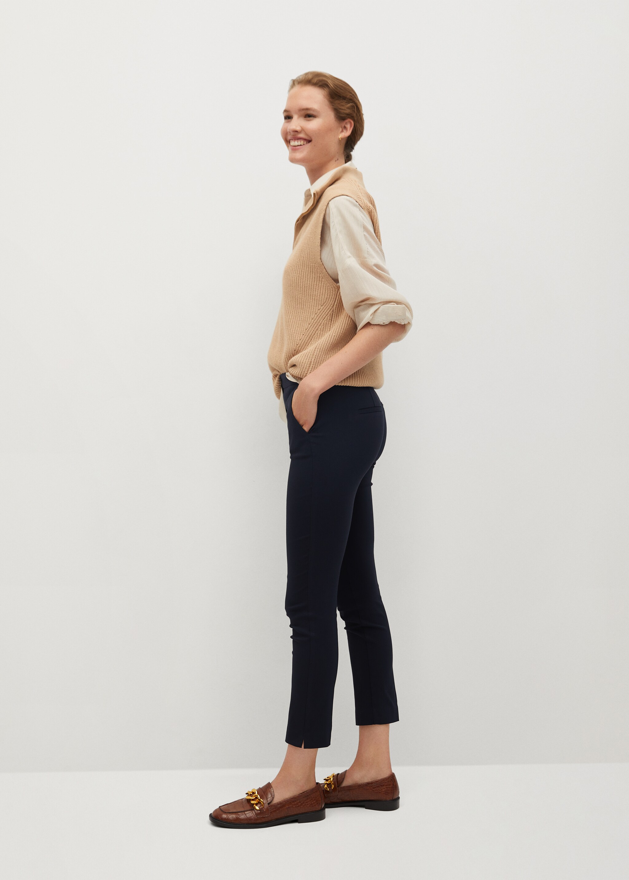 Crop skinny trousers - Details of the article 2
