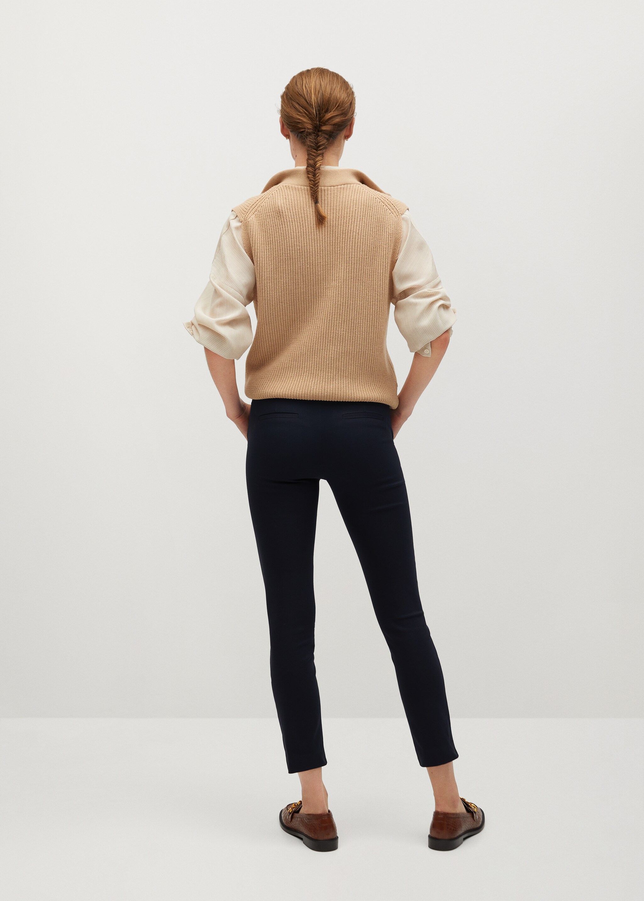 Crop skinny trousers - Reverse of the article