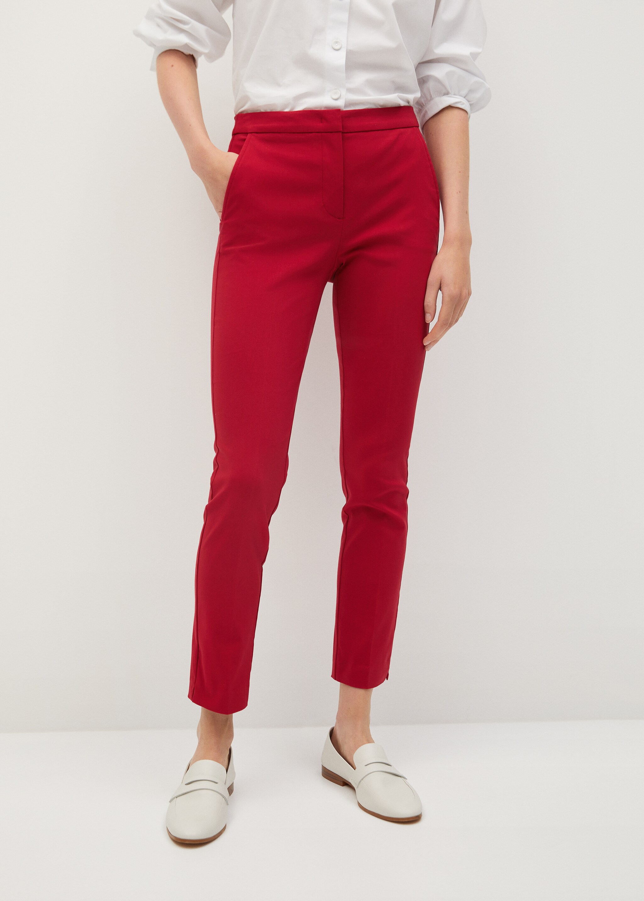 Crop skinny trousers - Medium plane