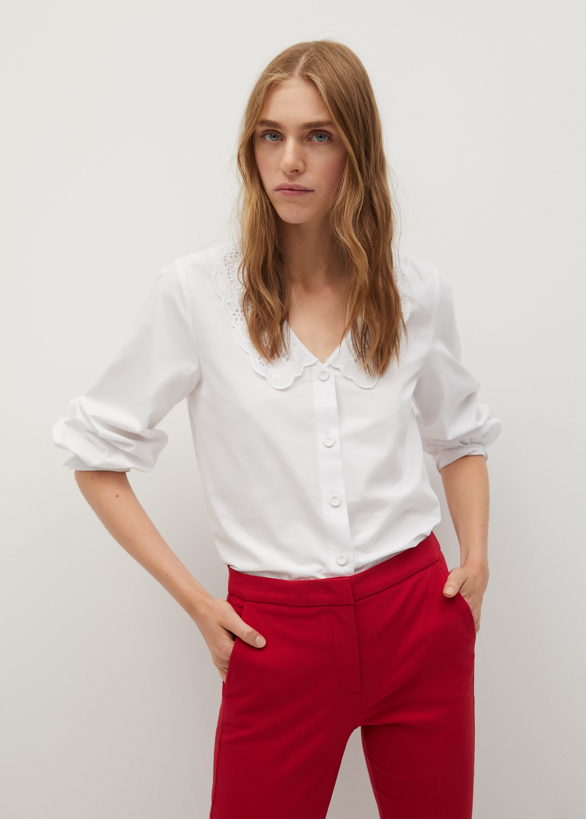 Crop skinny trousers - Details of the article 1