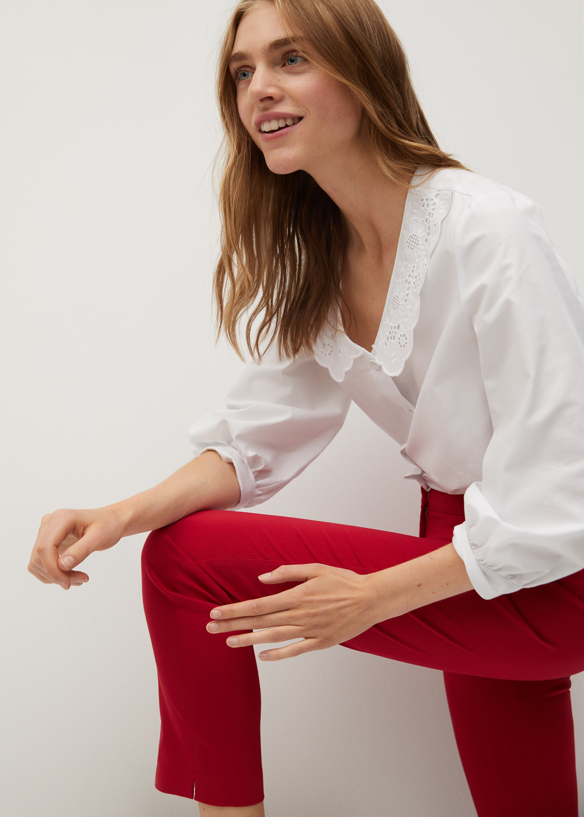 Crop skinny trousers - Details of the article 3