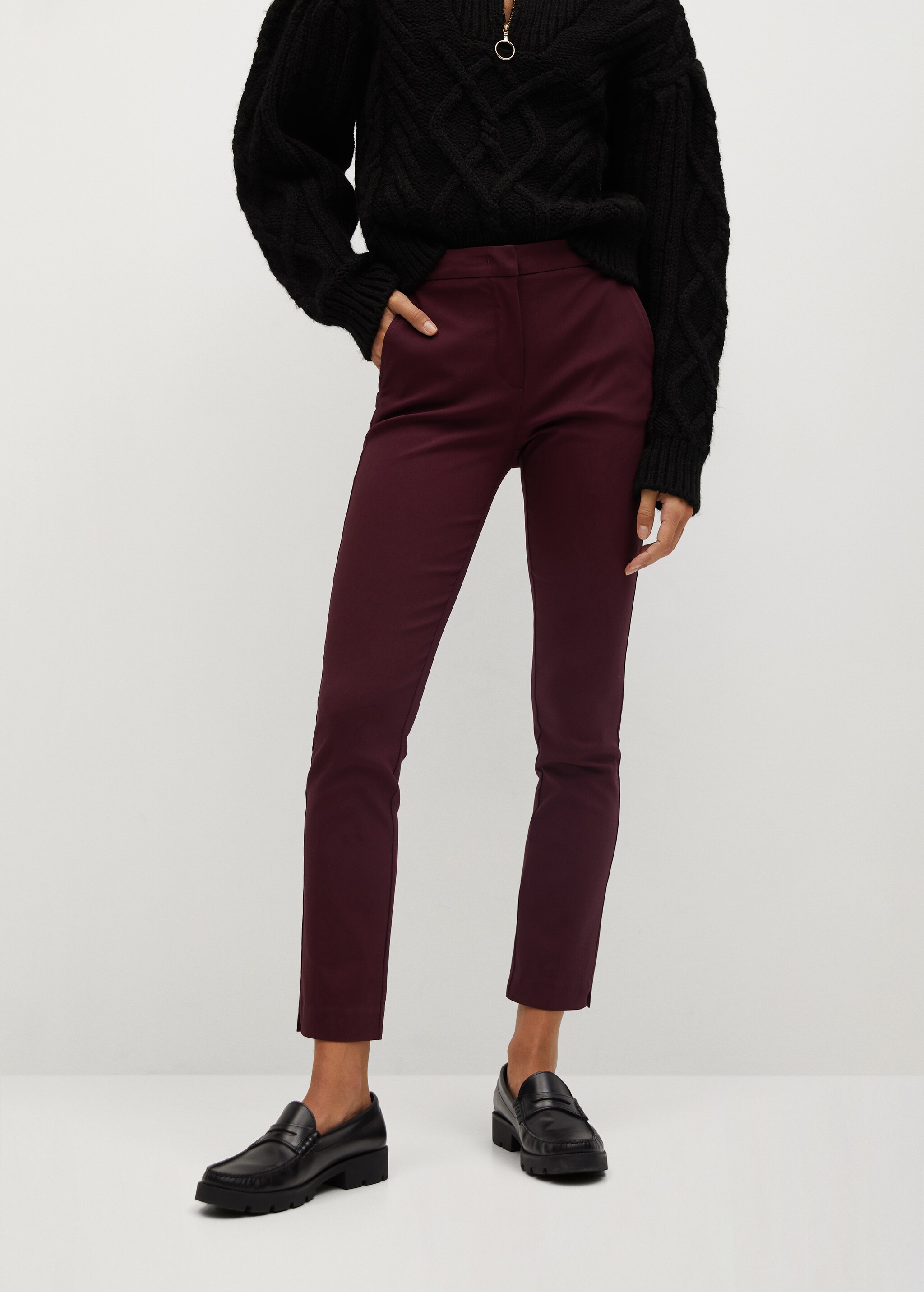 Crop skinny trousers - Medium plane