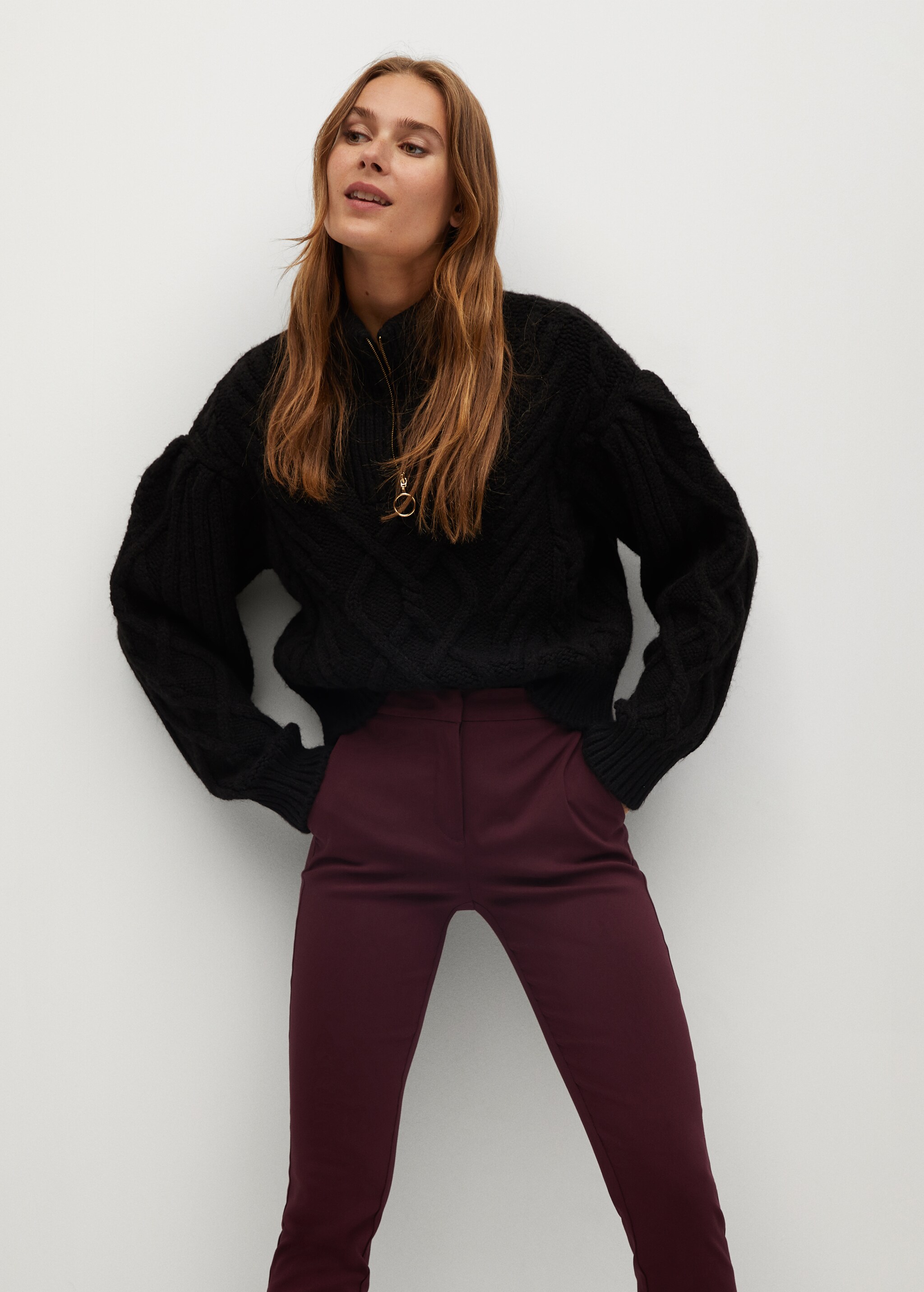 Crop skinny trousers - Details of the article 2