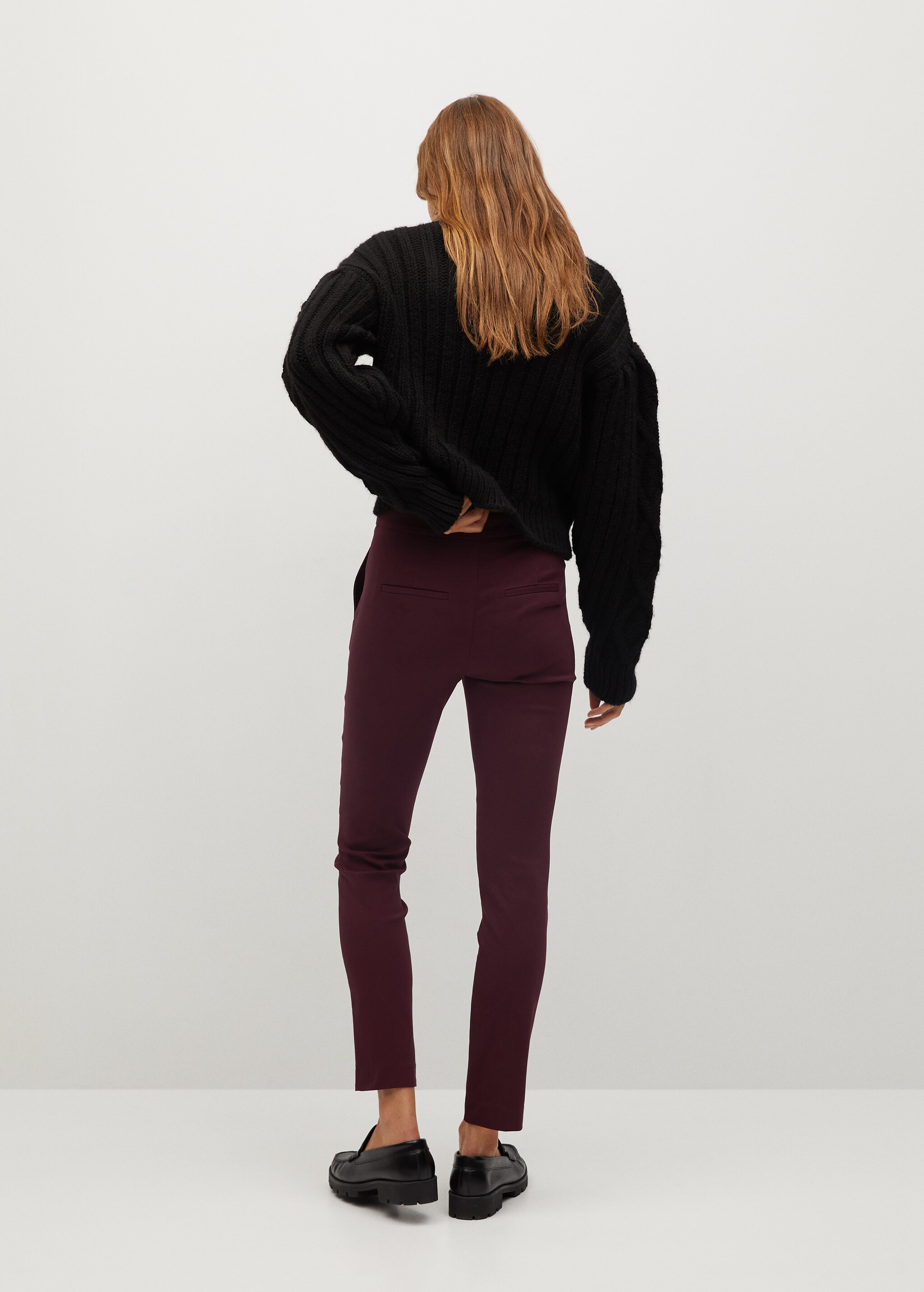 Crop skinny trousers - Reverse of the article