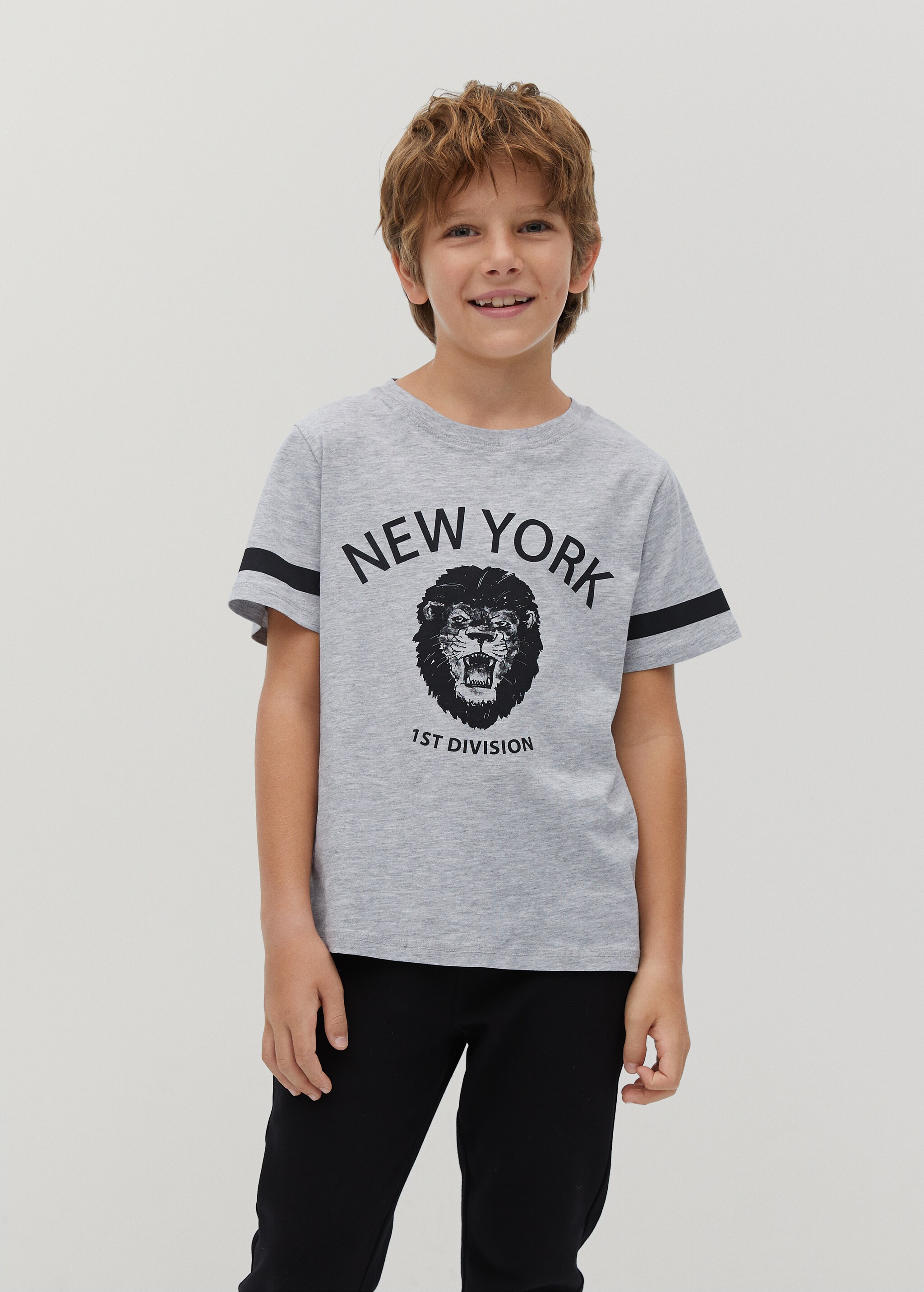 Camiseta algodón orgánico estampada - Plano medio