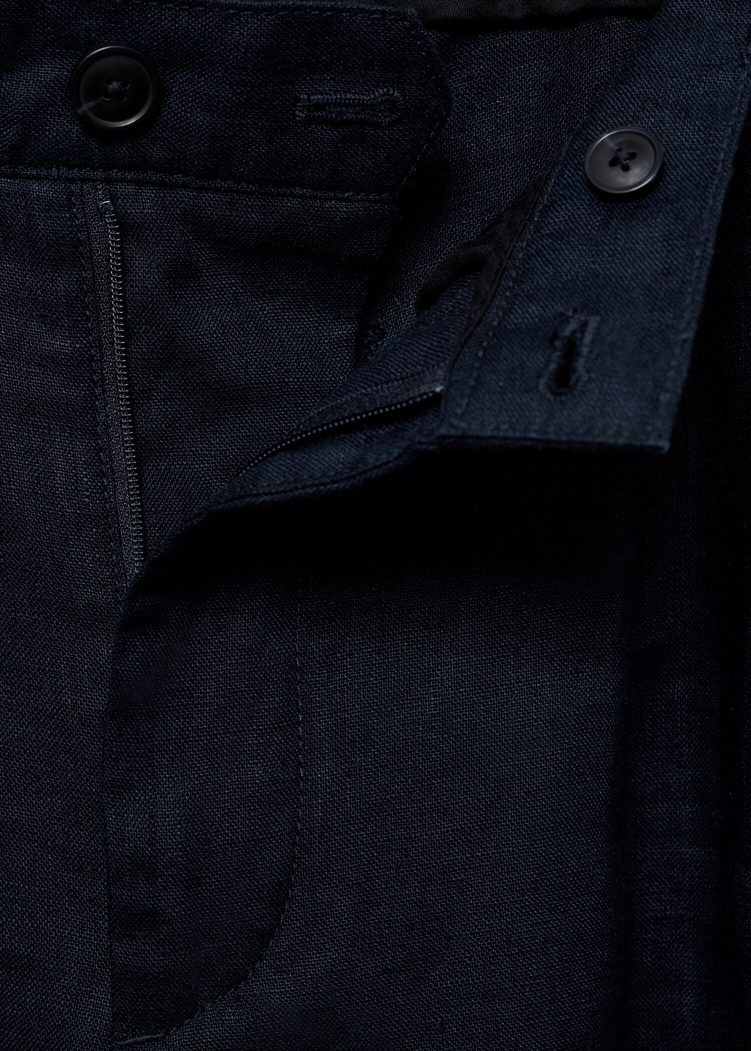 Relaxed-Fit-Hose aus 100 % Leinen - Detail des Artikels 0