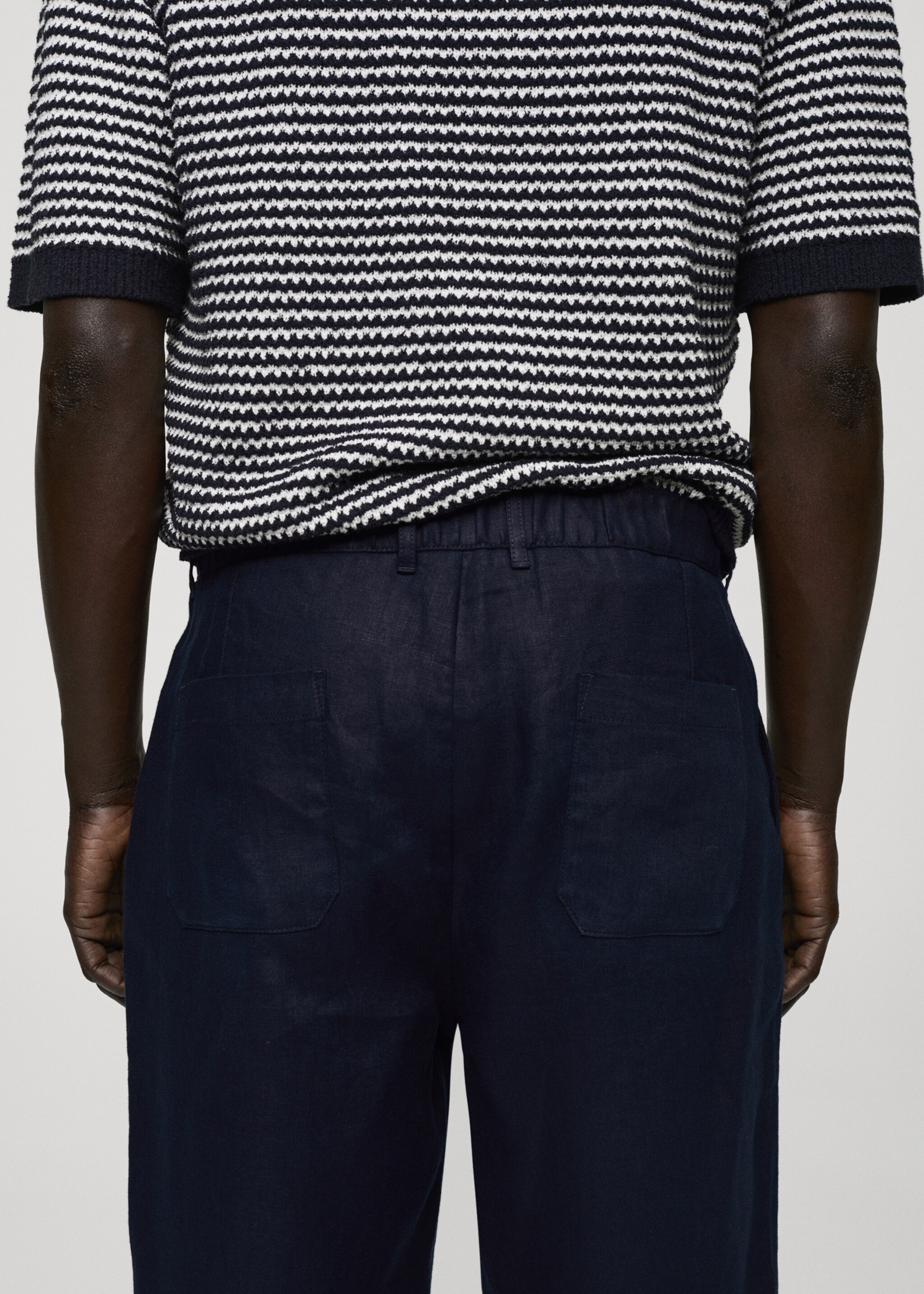 Pantalon 100 % lin relaxed-fit - Détail de l'article 6